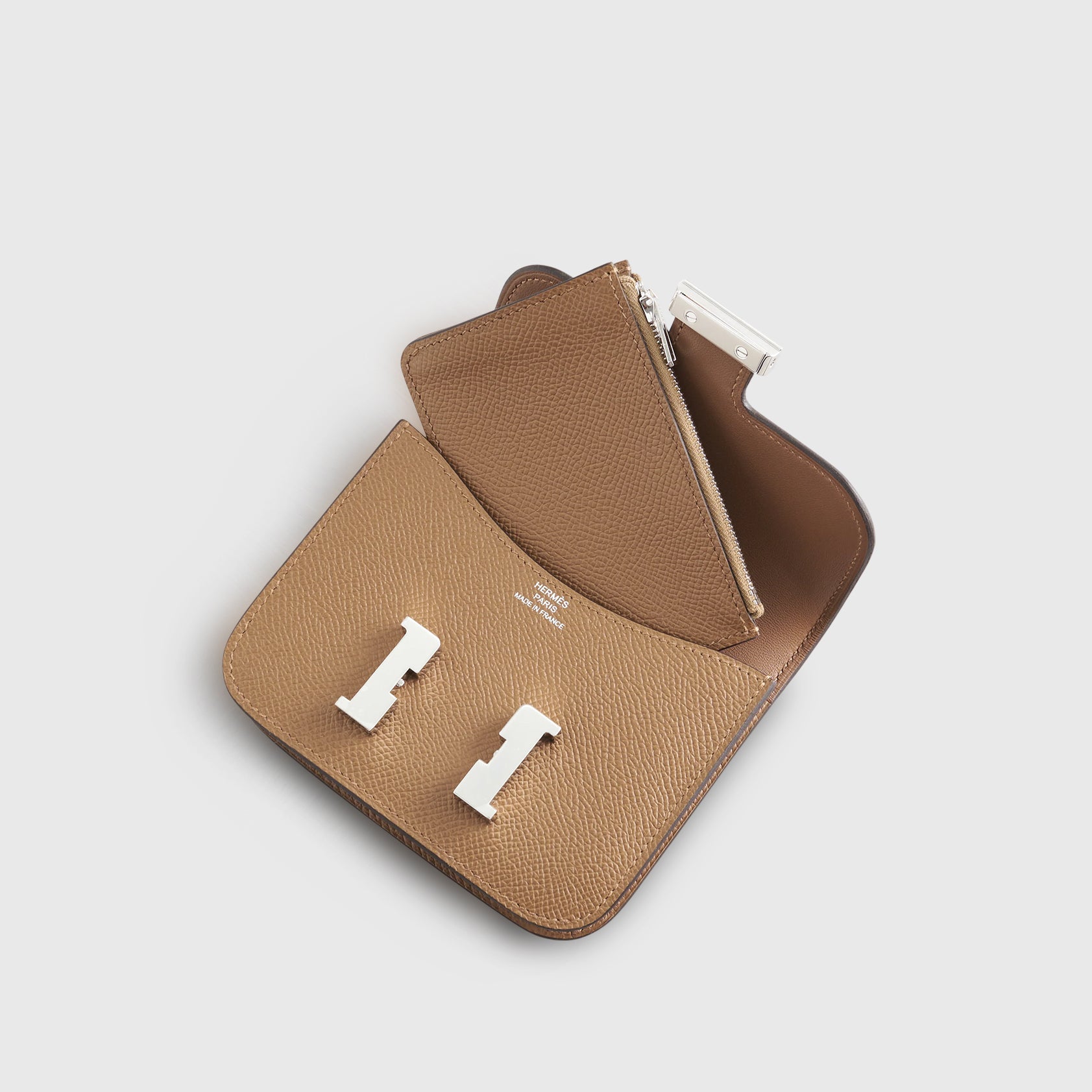 Hermès Constance Slim Wallet Epsom Alezan Palladium Hardware - eliteUSA