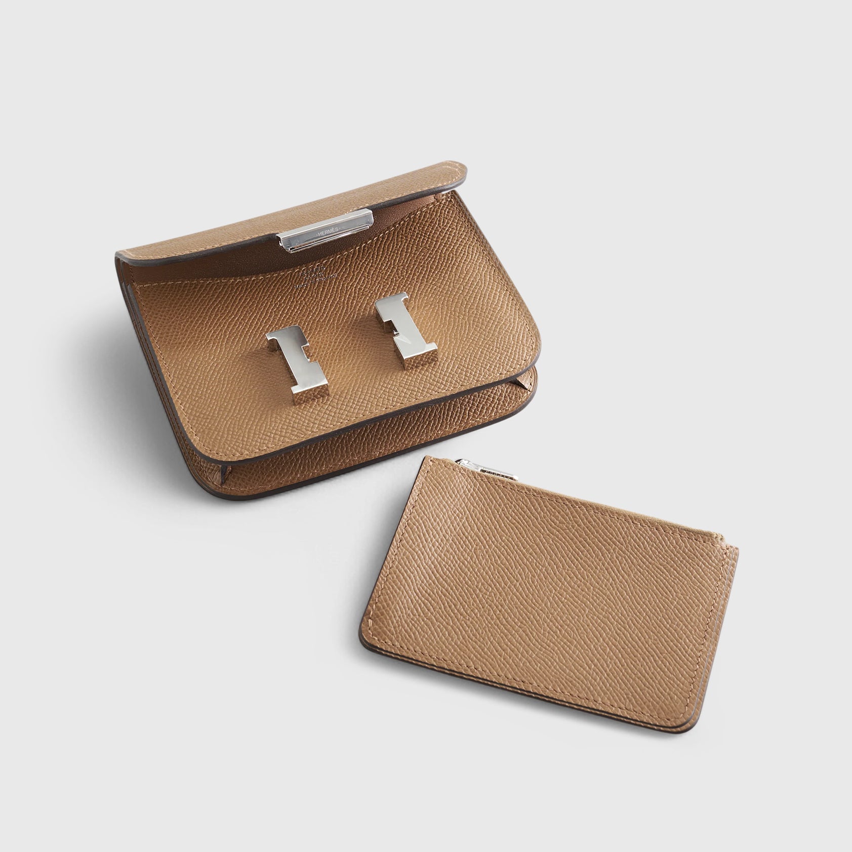 Hermès Constance Slim Wallet Epsom Alezan Palladium Hardware - eliteUSA