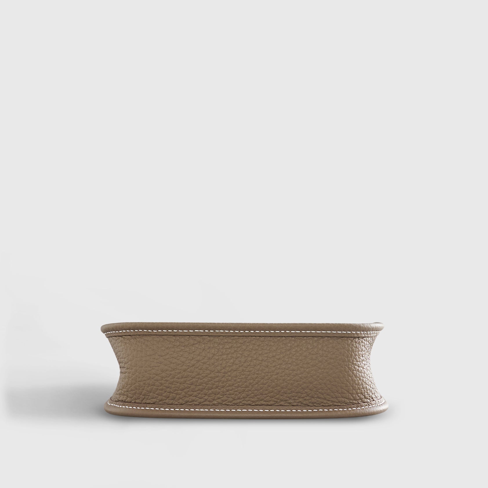 Hermès Evelyne Mini Clemence Etoupe Blue Indigo Strap Palladium Hardware