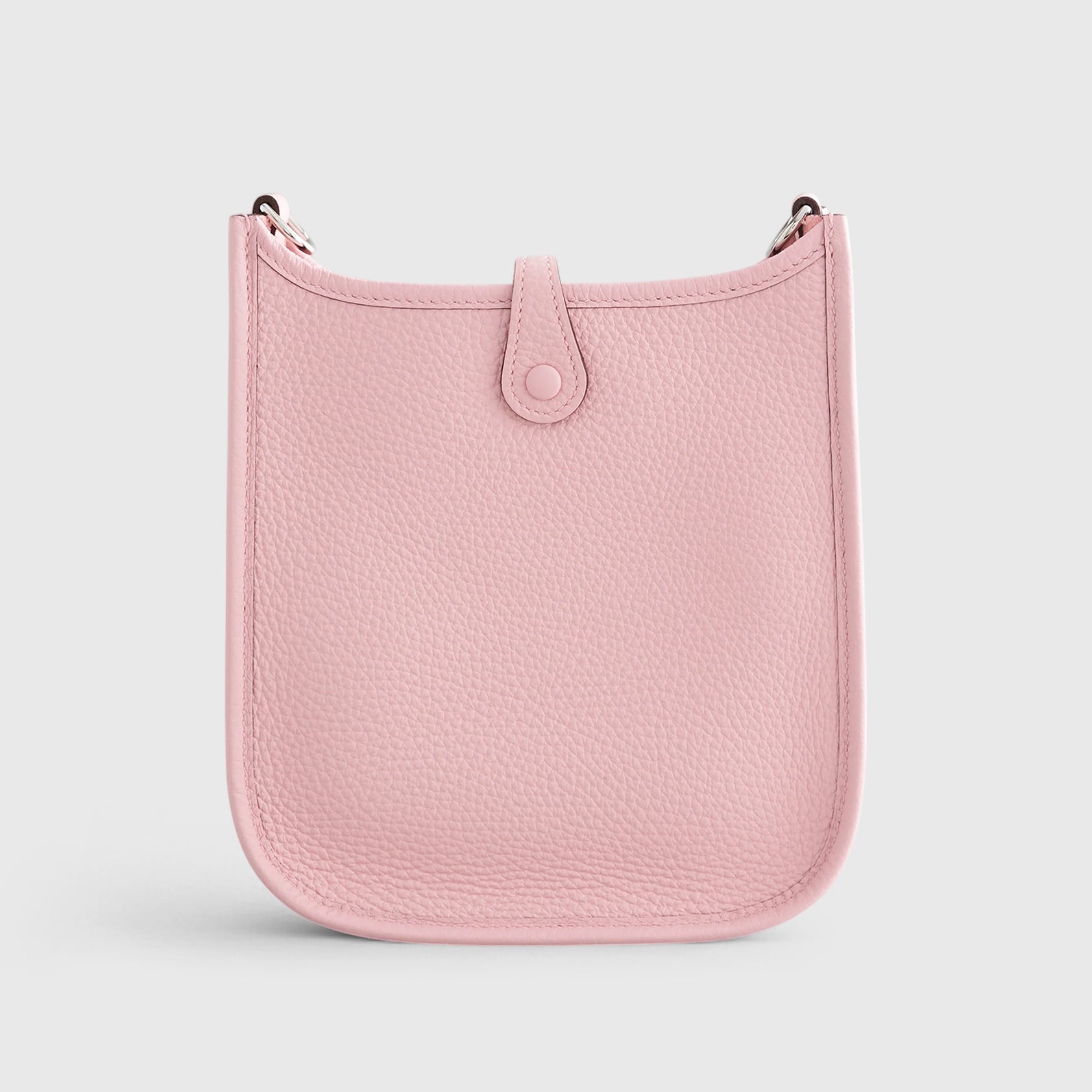 Hermès Evelyne Mini Clemence Rose Sakura Palladium Hardware - eliteUSA