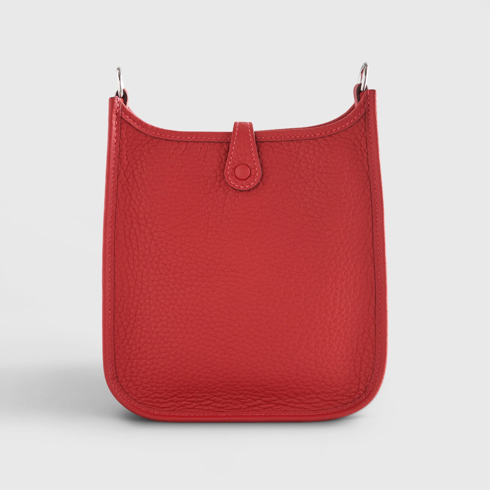 Hermès Evelyne Mini Taurillon Rouge Vermillion Amazone Palladium Hardware