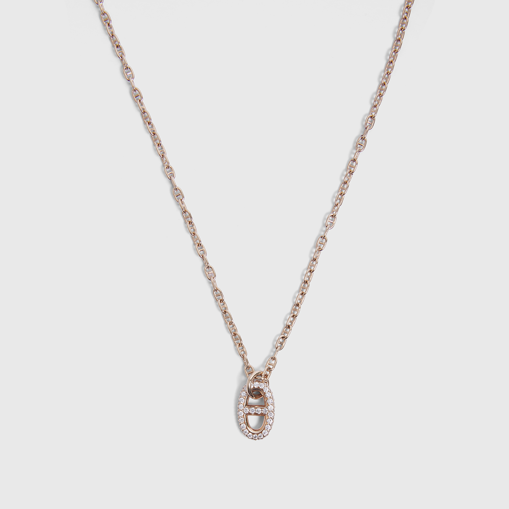 Hermès Farandole Pendant Small Rose Gold w/Diamonds