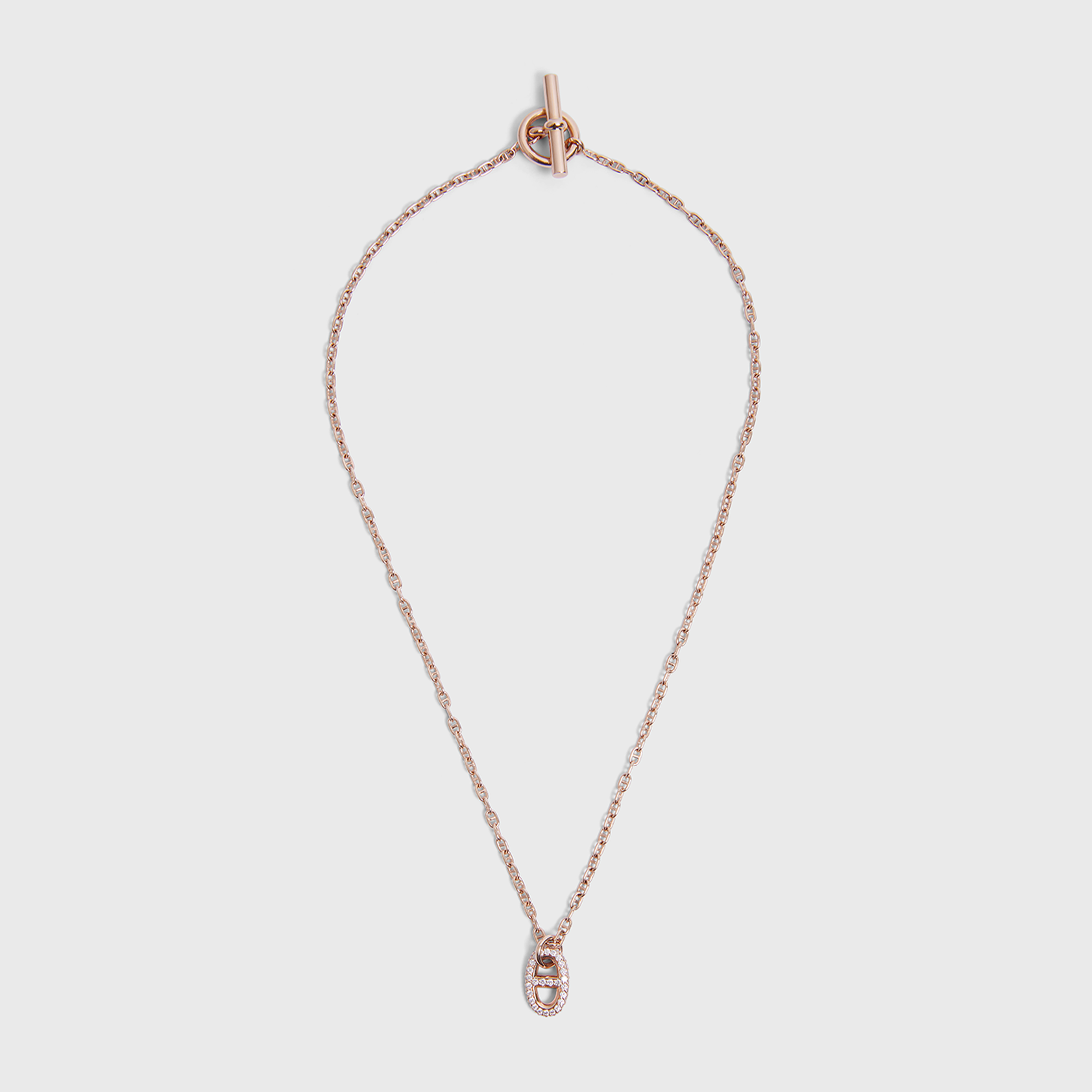 Hermès Farandole Pendant Small Rose Gold w/Diamonds