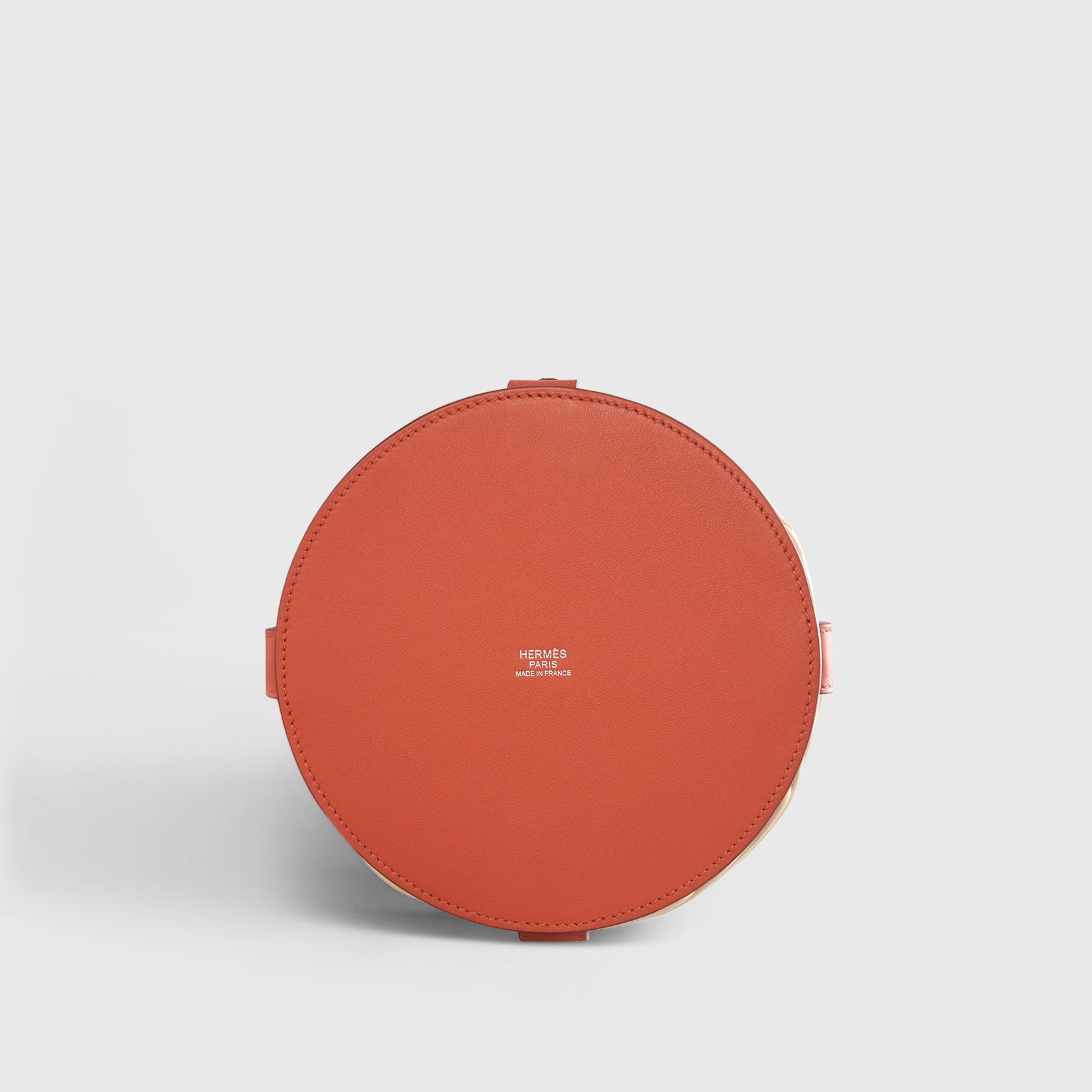 Hermès Farming Picnic Bag Wicker Natural / Terre Battue Palladium Hardware - eliteUSA