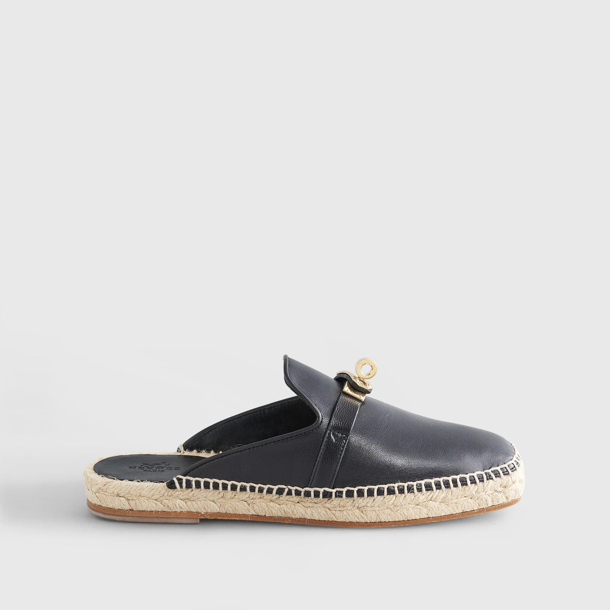 Hermès Feria Espadrille Black Gold Hardware display picture 1