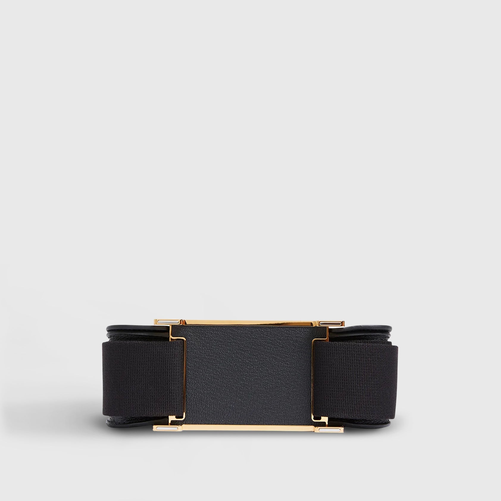 Hermès Geta Bag Chevre Black Gold Hardware