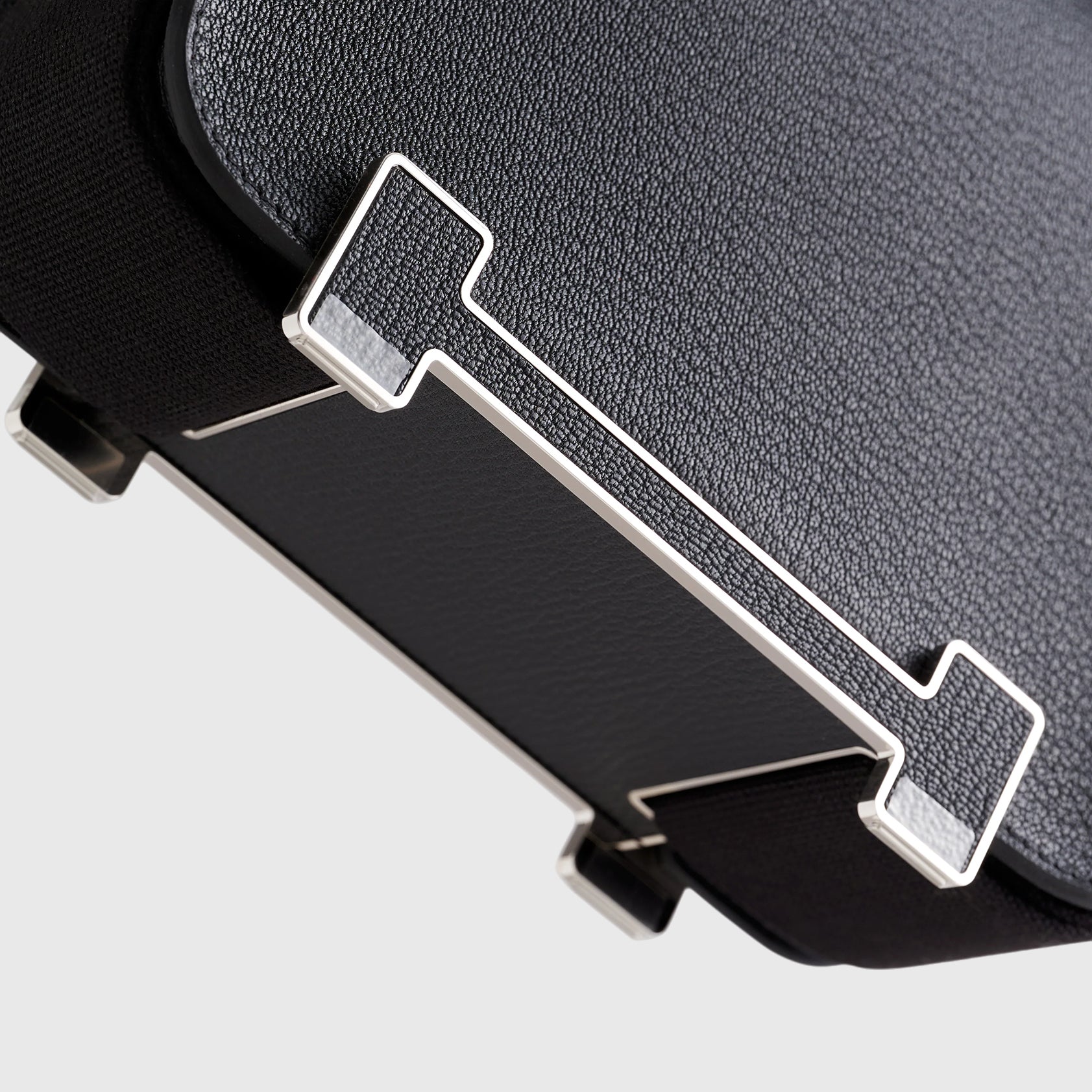 Hermès Geta Bag Chevre Black Palladium Hardware - eliteUSA