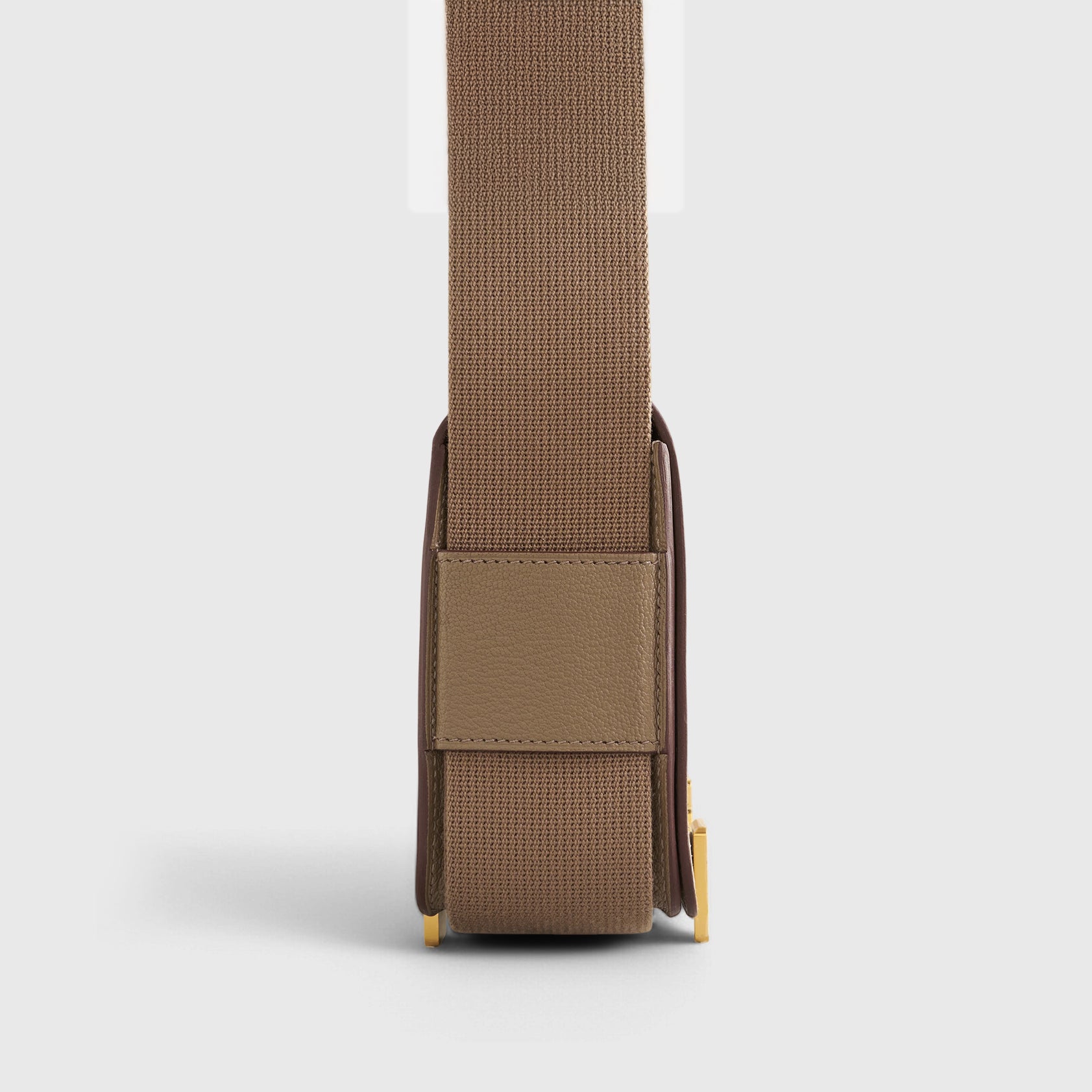 Hermès Geta Bag Chevre Etoupe Gold Hardware