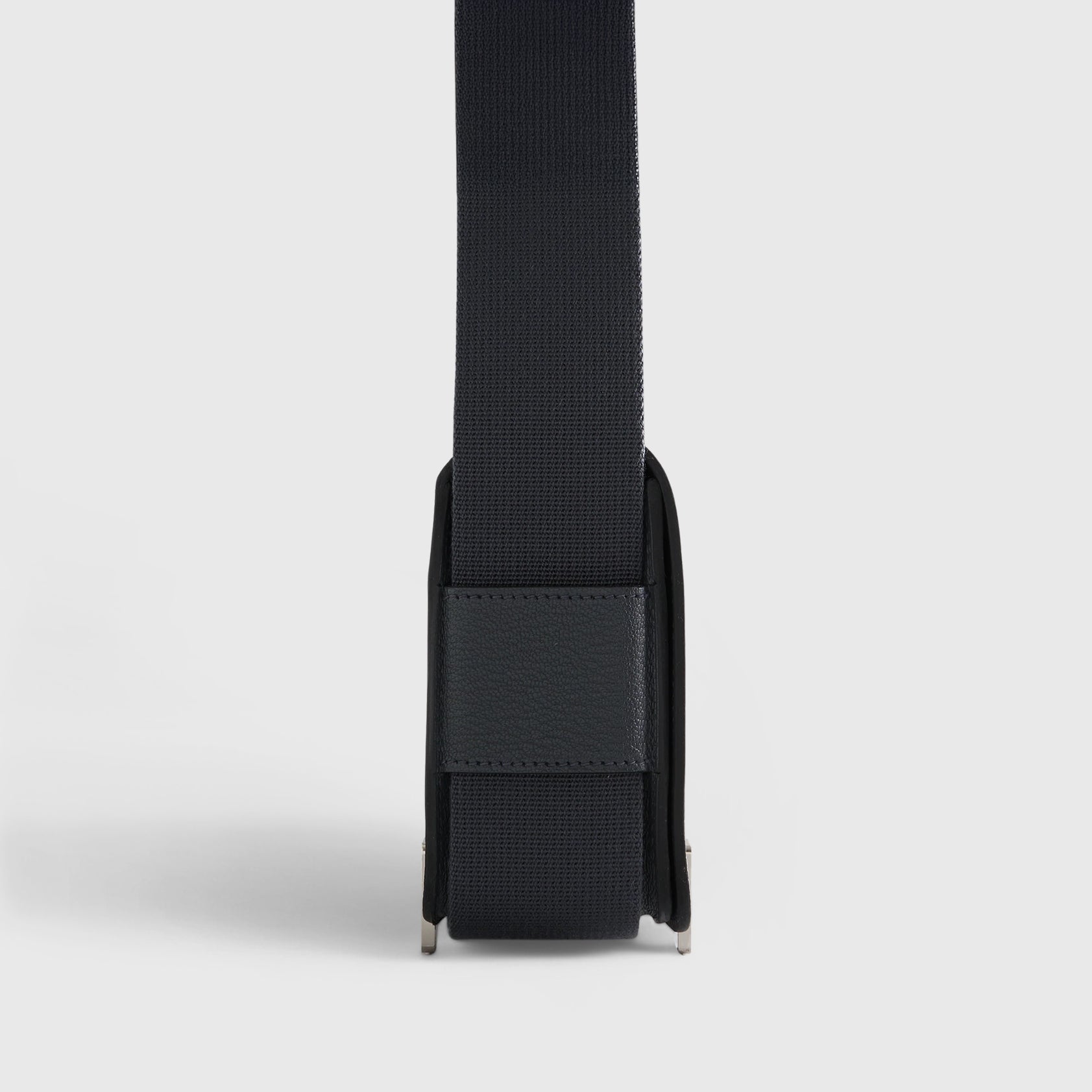 Hermès Geta Bag Chevre Gris Misty Pallidum Hardware