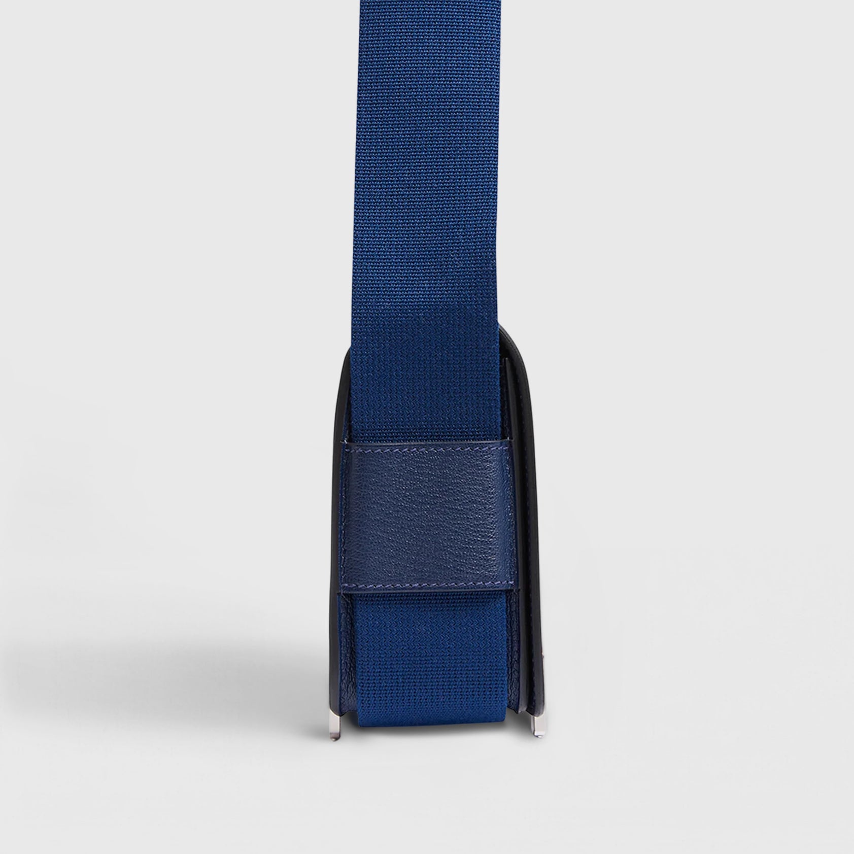 Hermès Geta Bag Chevre Navy Palladium Hardware