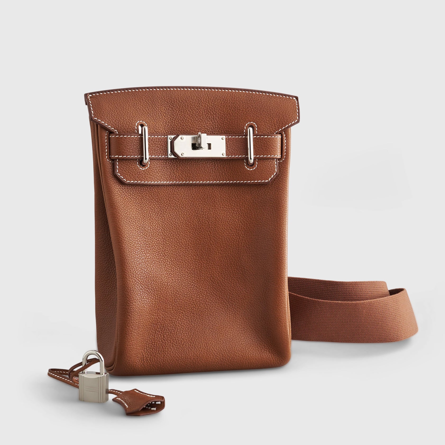 Hermès Hac A Dos Backpack PM Barenia Fauve Palladium Hardware - eliteUSA