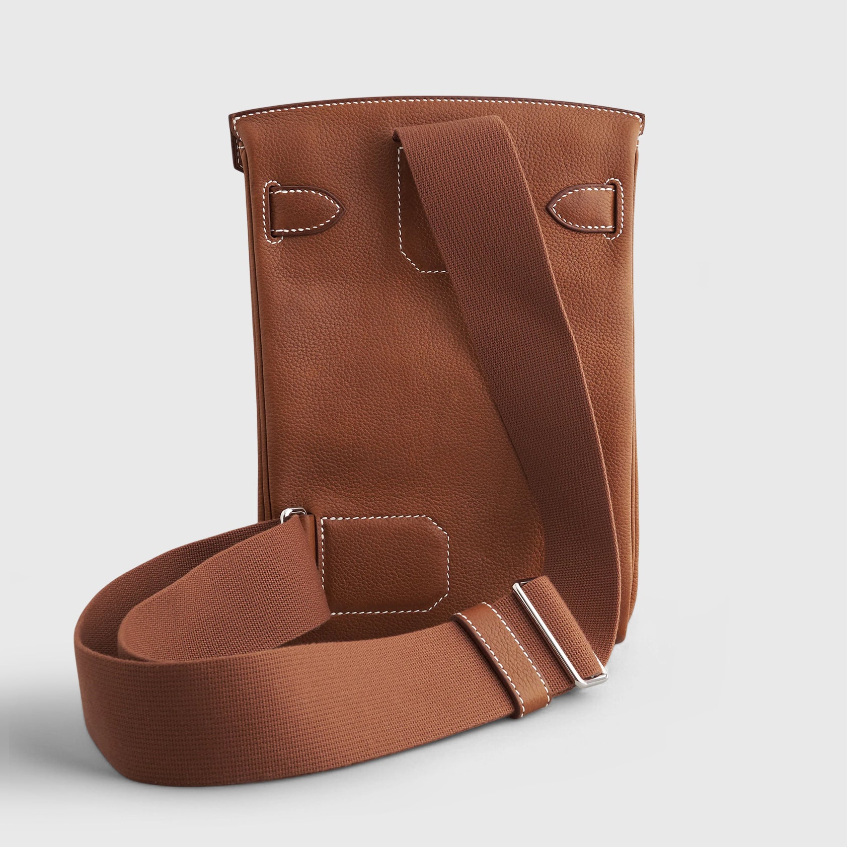 Hermès Hac A Dos Backpack PM Barenia Fauve Palladium Hardware - eliteUSA