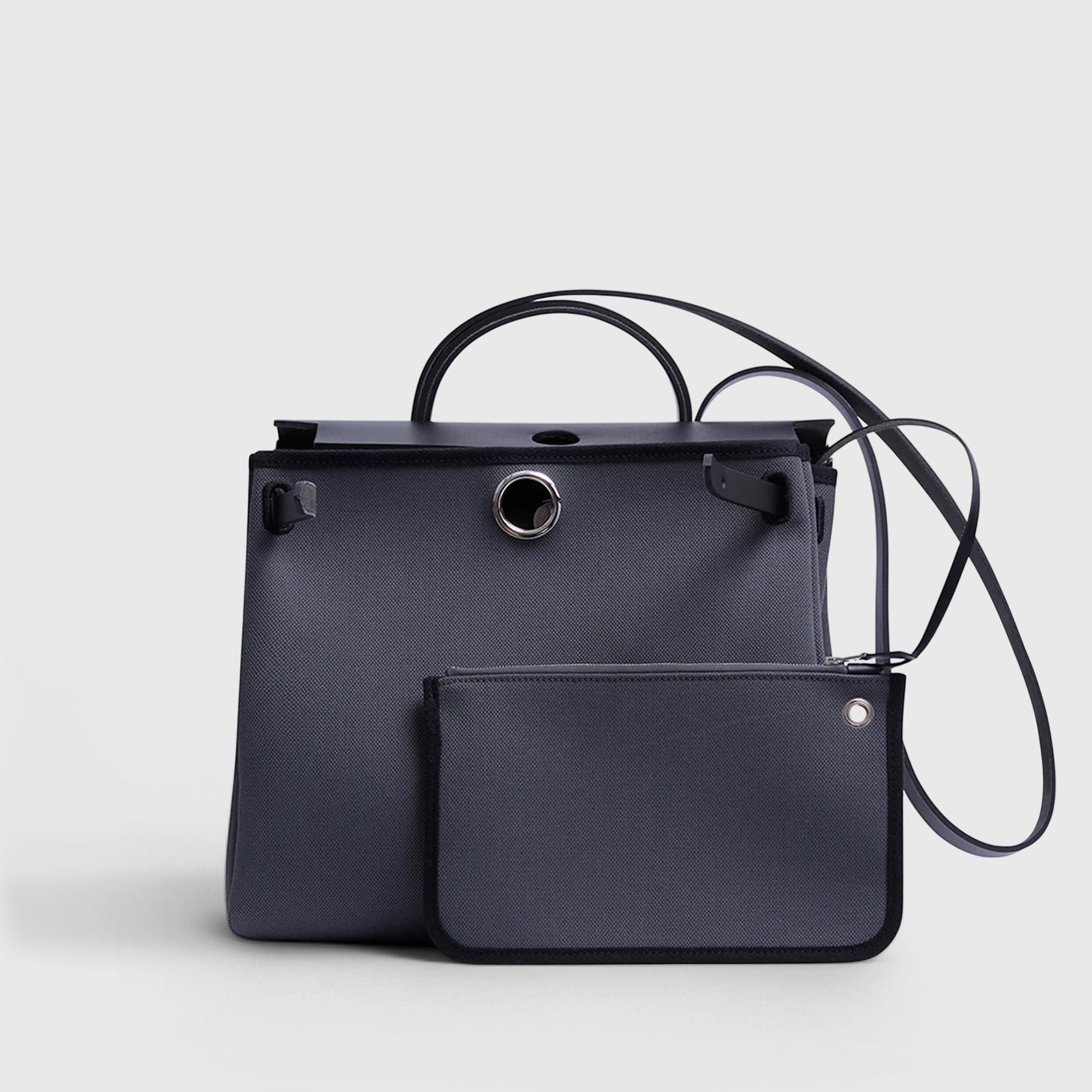 Hermès Herbag Zip 31 Ardoise/Black Palladium Hardware