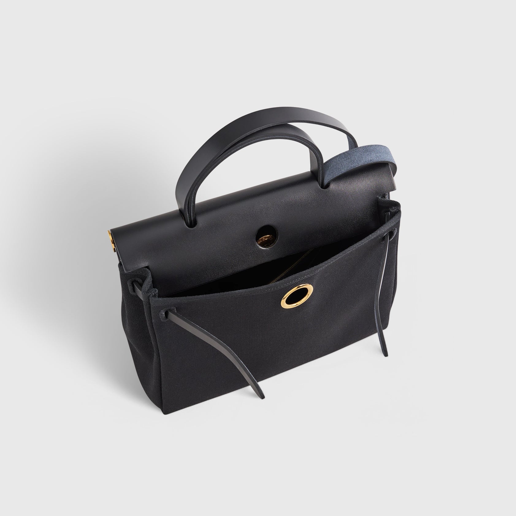 Hermès Herbag Zip 31 Black/Black Retourne Gold Hardware - eliteUSA