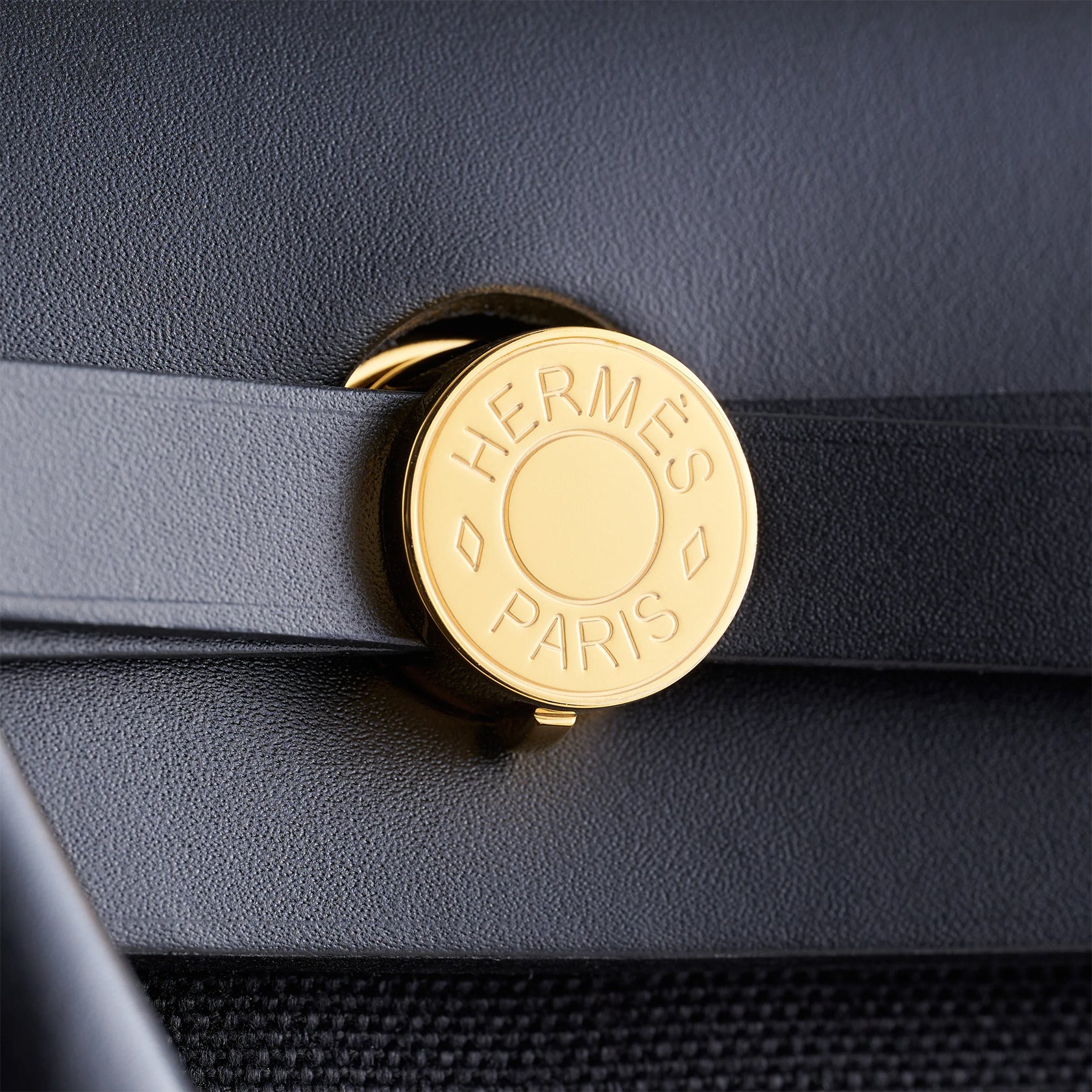 Hermès Herbag Zip 31 Black/Black Retourne Gold Hardware - eliteUSA