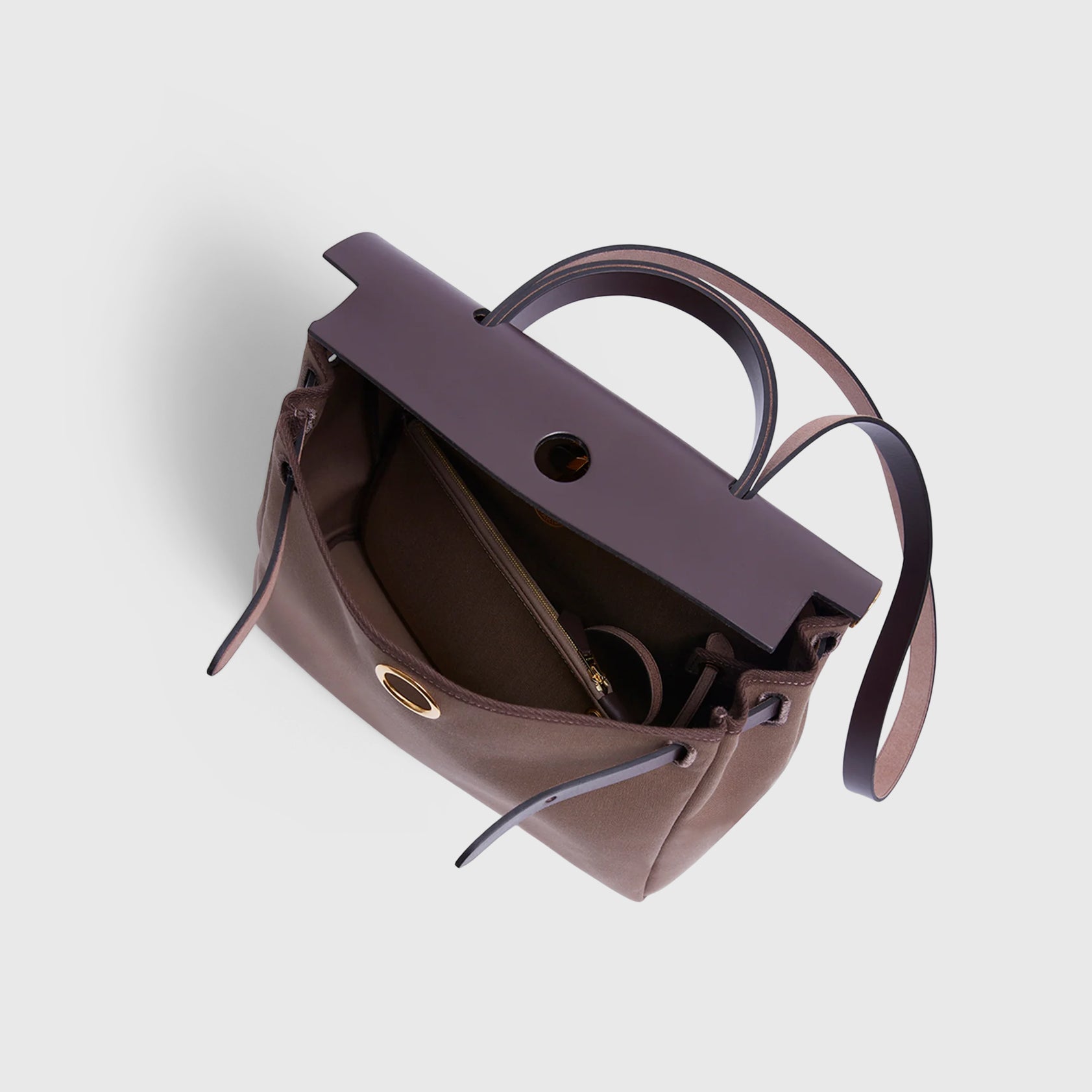 Hermès Herbag Zip 31 Etoupe/Ebene Gold Hardware