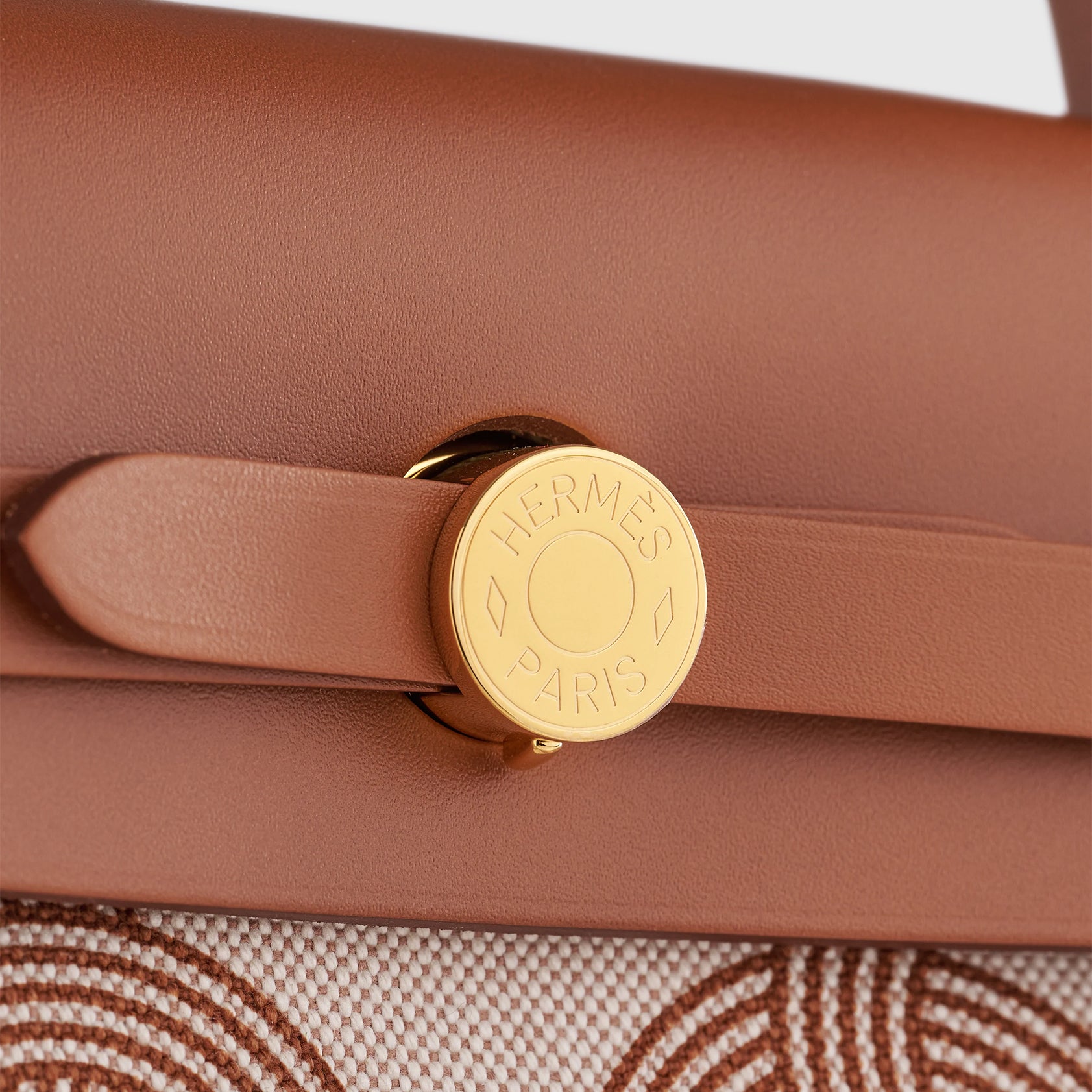 Hermès Herbag Zip 31 Fauve / Ecru / Beige Circuit Gold Hardware - eliteUSA
