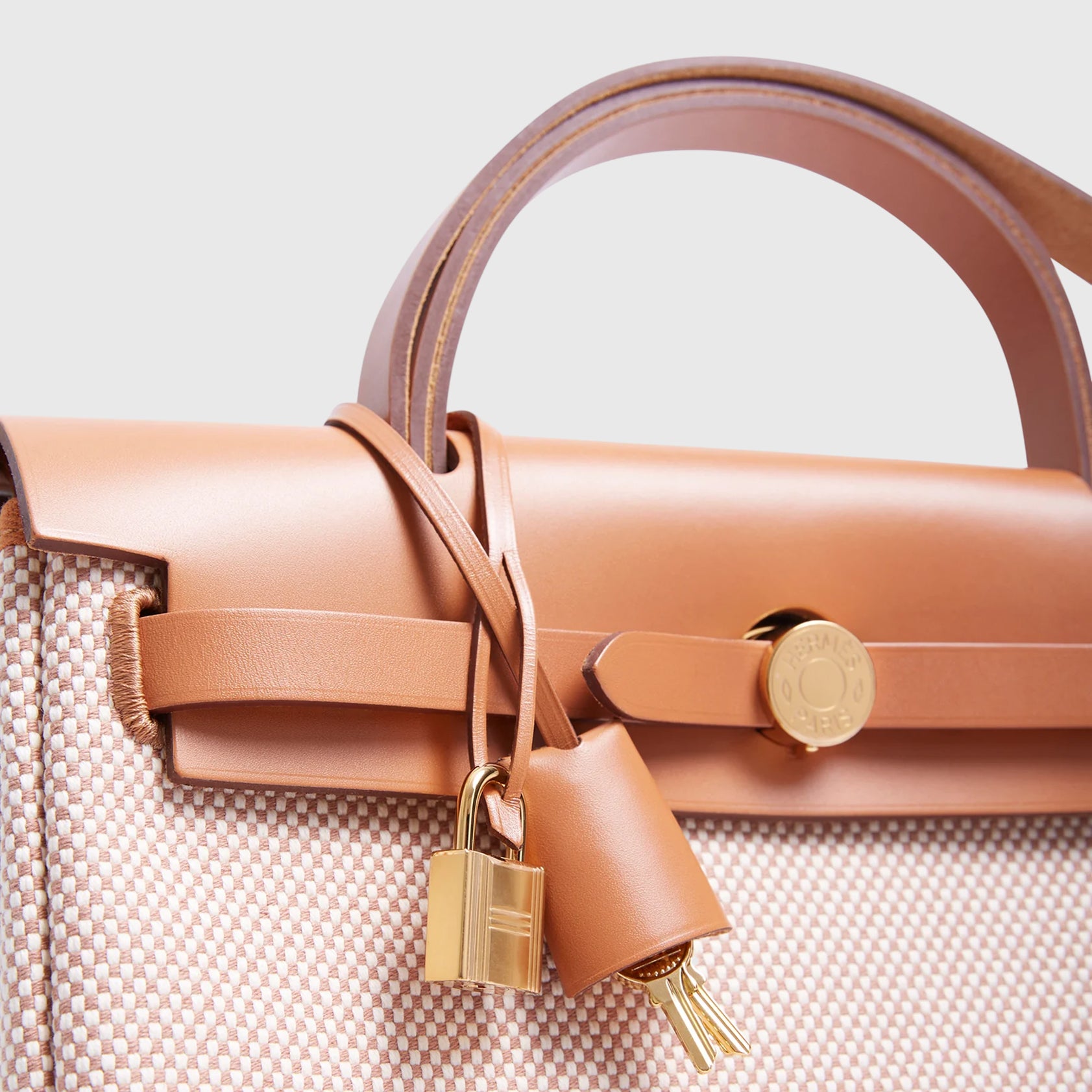 Hermès Herbag Zip 31 Viking Ecru/Beige/Natural Gold Hardware