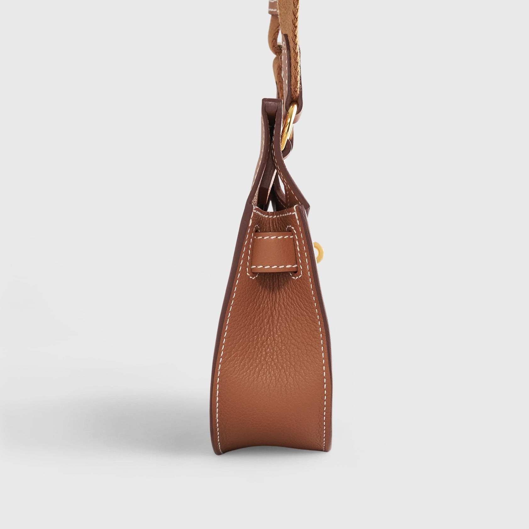 Hermès Jypsiere Bag Mini Evercolor Gold Gold Hardware - eliteUSA