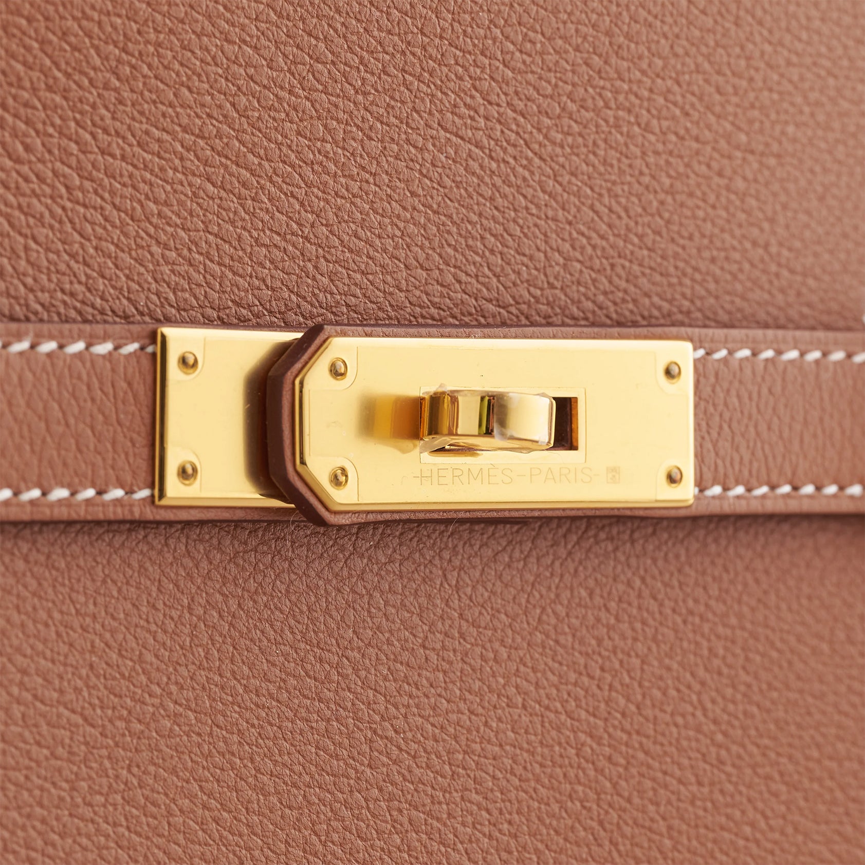 Hermès Jypsiere Bag Mini Evercolor Gold Gold Hardware - eliteUSA