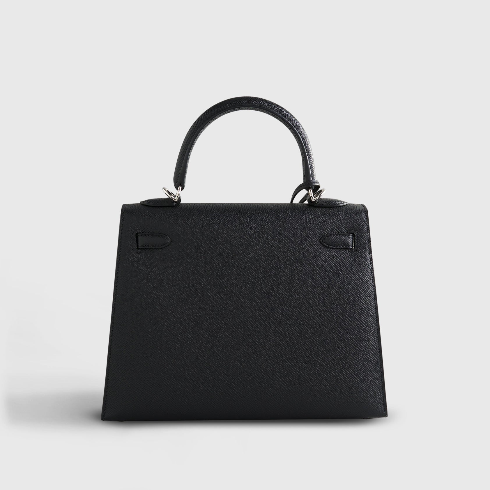 Hermès Kelly 25 Epsom Black Sellier Palladium Hardware