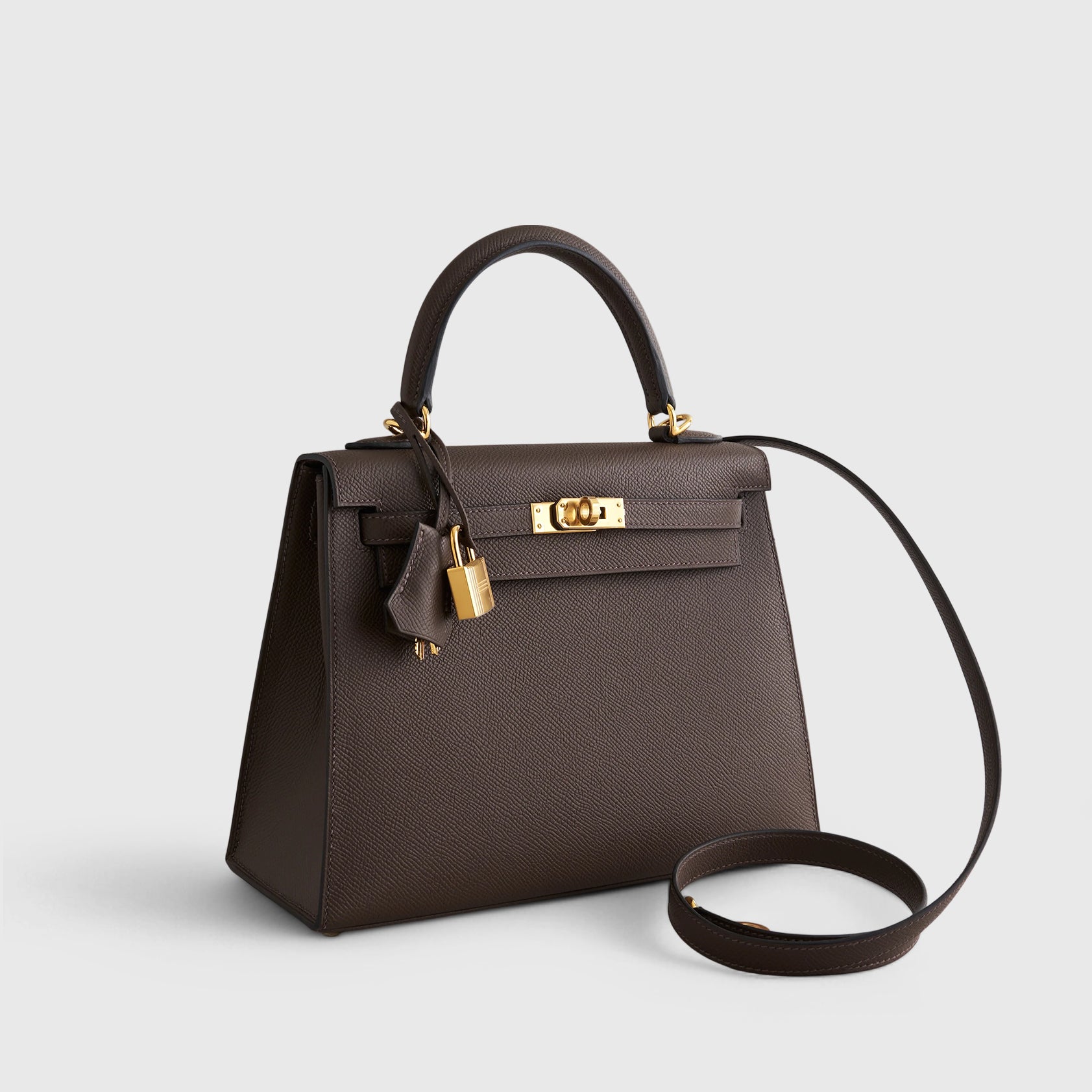 Hermès Kelly 25 Epsom Ecorce Sellier Gold Hardware