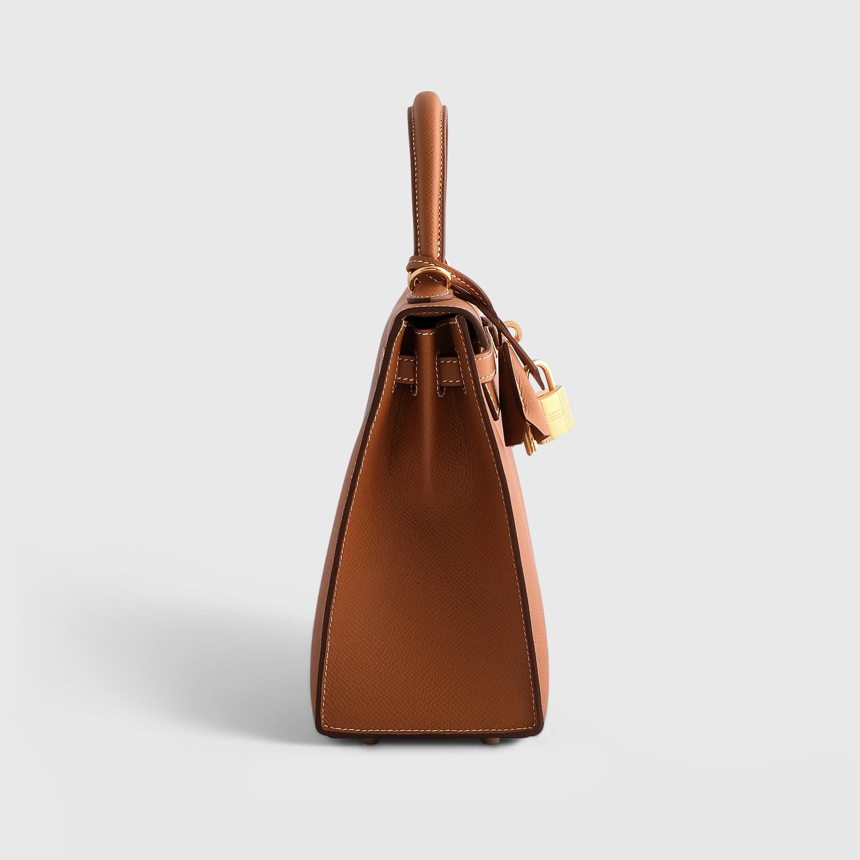 Hermès Kelly 25 Epsom Gold Sellier Gold Hardware - eliteUSA