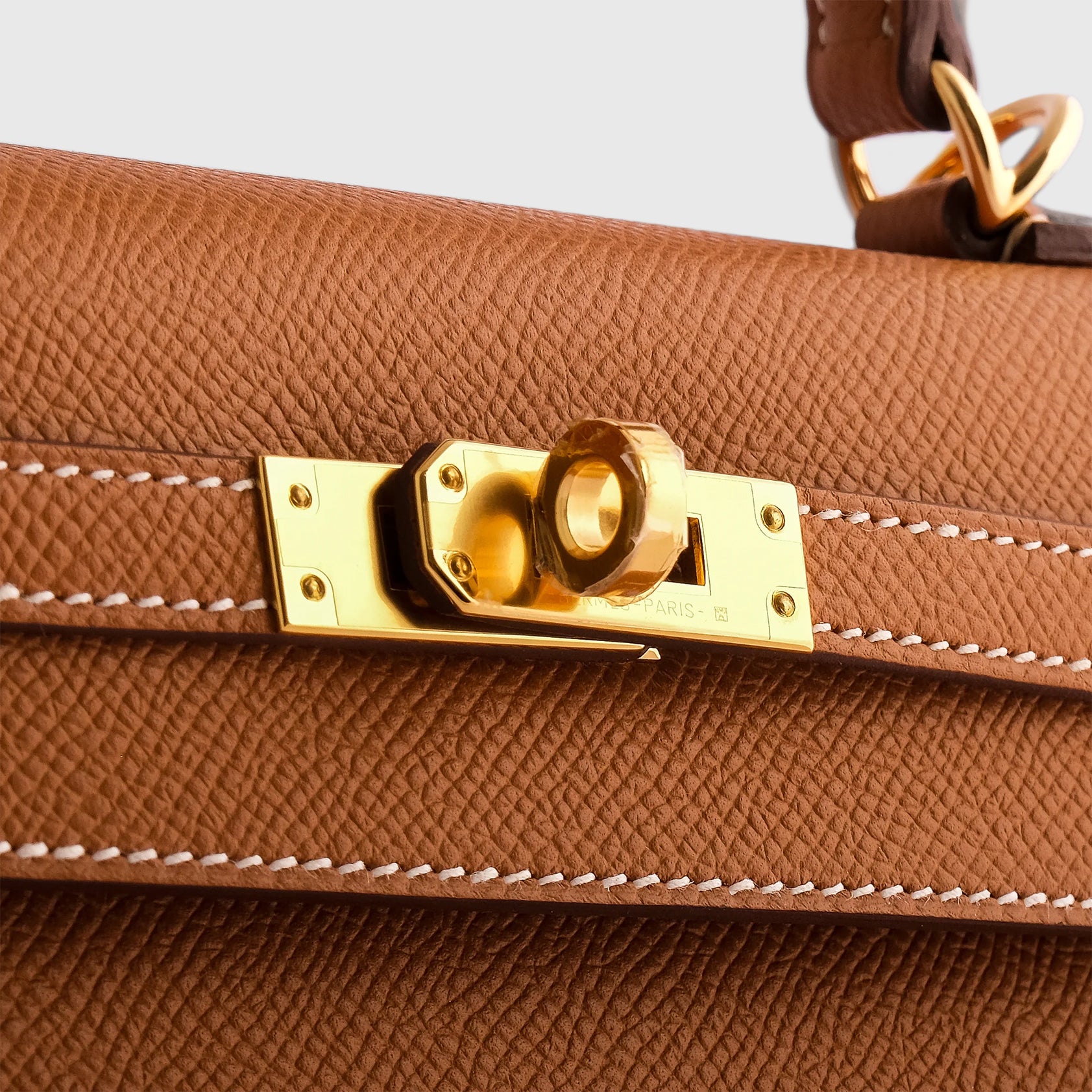Hermès Kelly 25 Epsom Gold Sellier Gold Hardware - eliteUSA