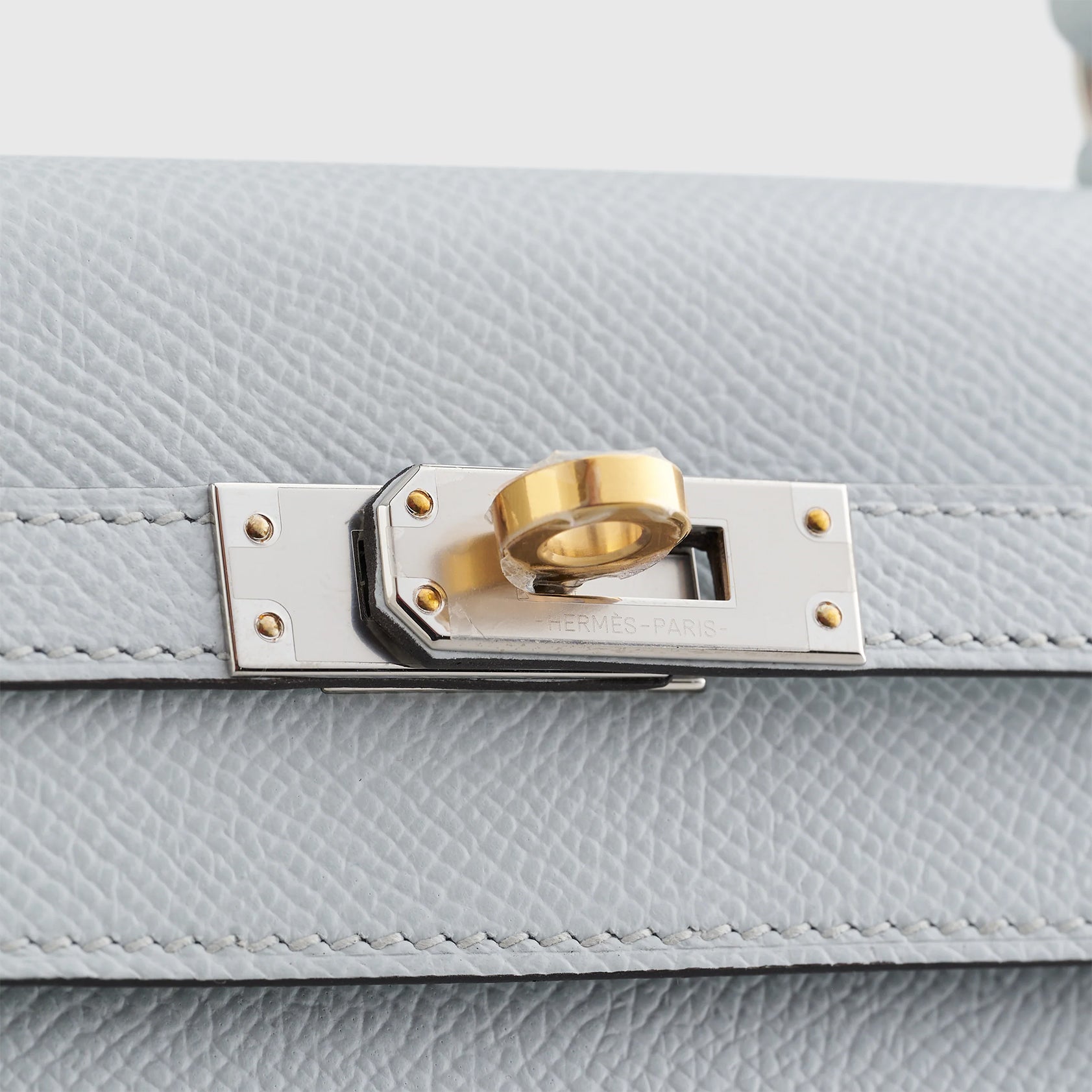 Hermès Kelly 25 Epsom Gris Platine Electrum Sellier