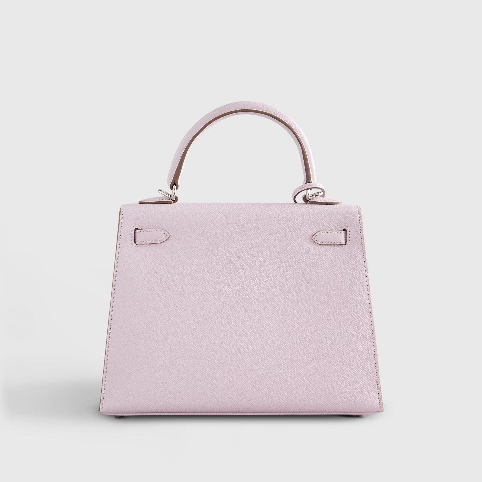 Hermès Kelly 25 Epsom Mauve Pale Palladium Hardware - eliteUSA