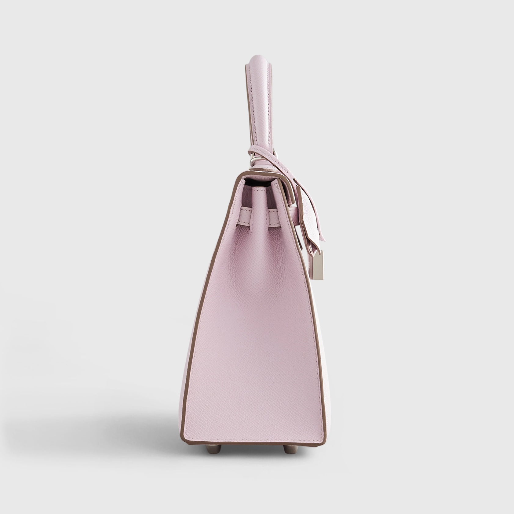 Hermès Kelly 25 Epsom Mauve Pale Palladium Hardware - eliteUSA