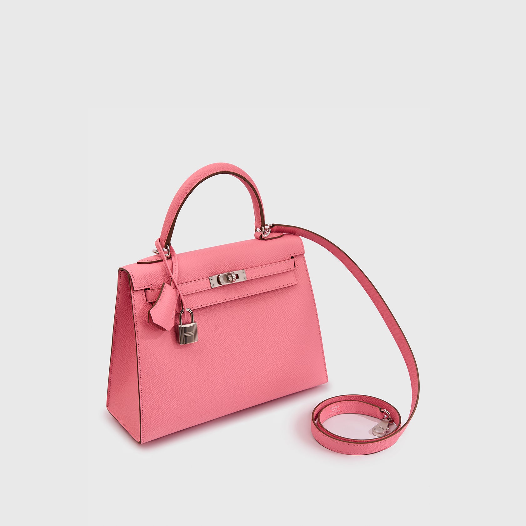 Hermès Kelly 25 Epsom Rose Confetti Sellier Palladium Hardware