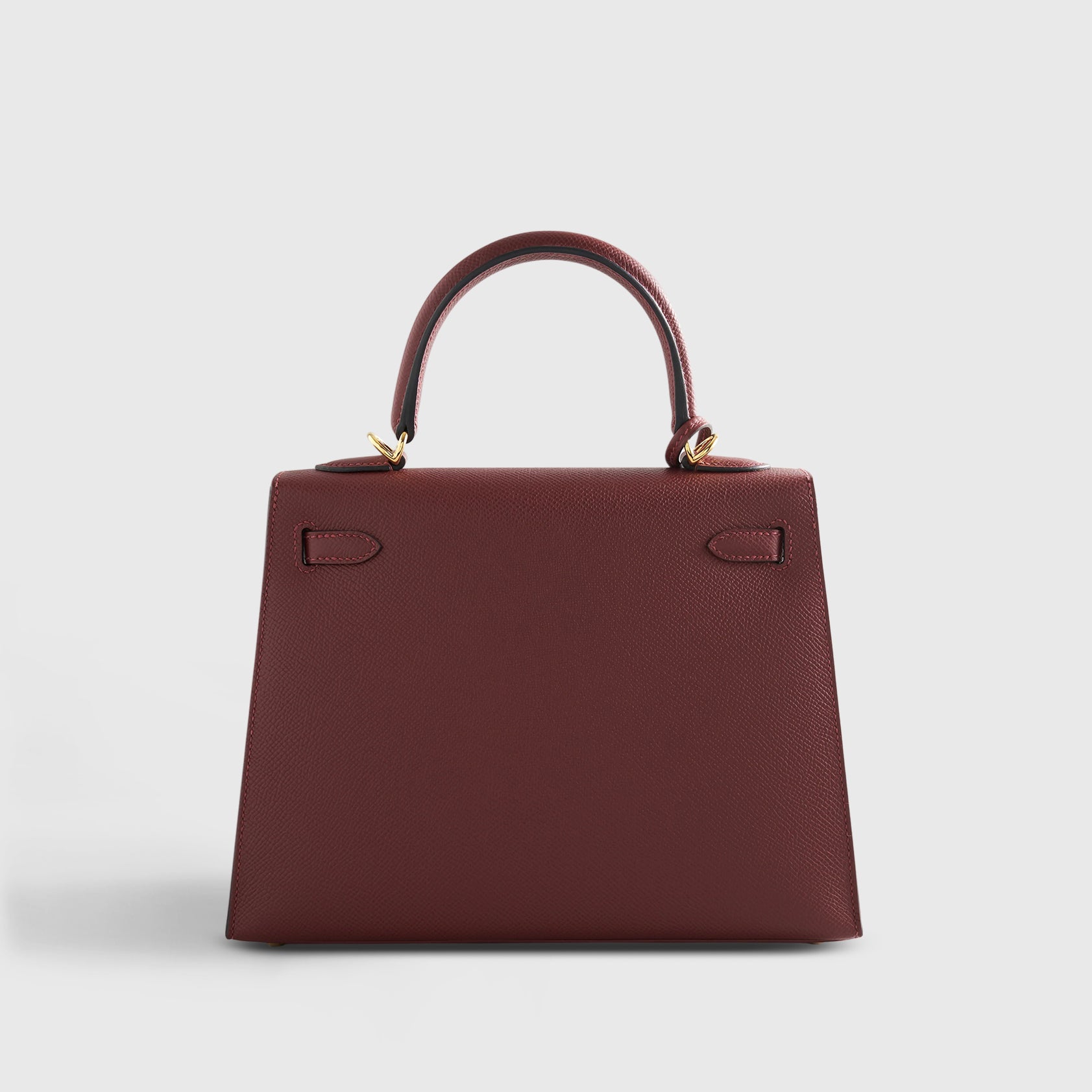 Hermès Kelly 25 Epsom Rouge H Sellier Gold Hardware - eliteUSA