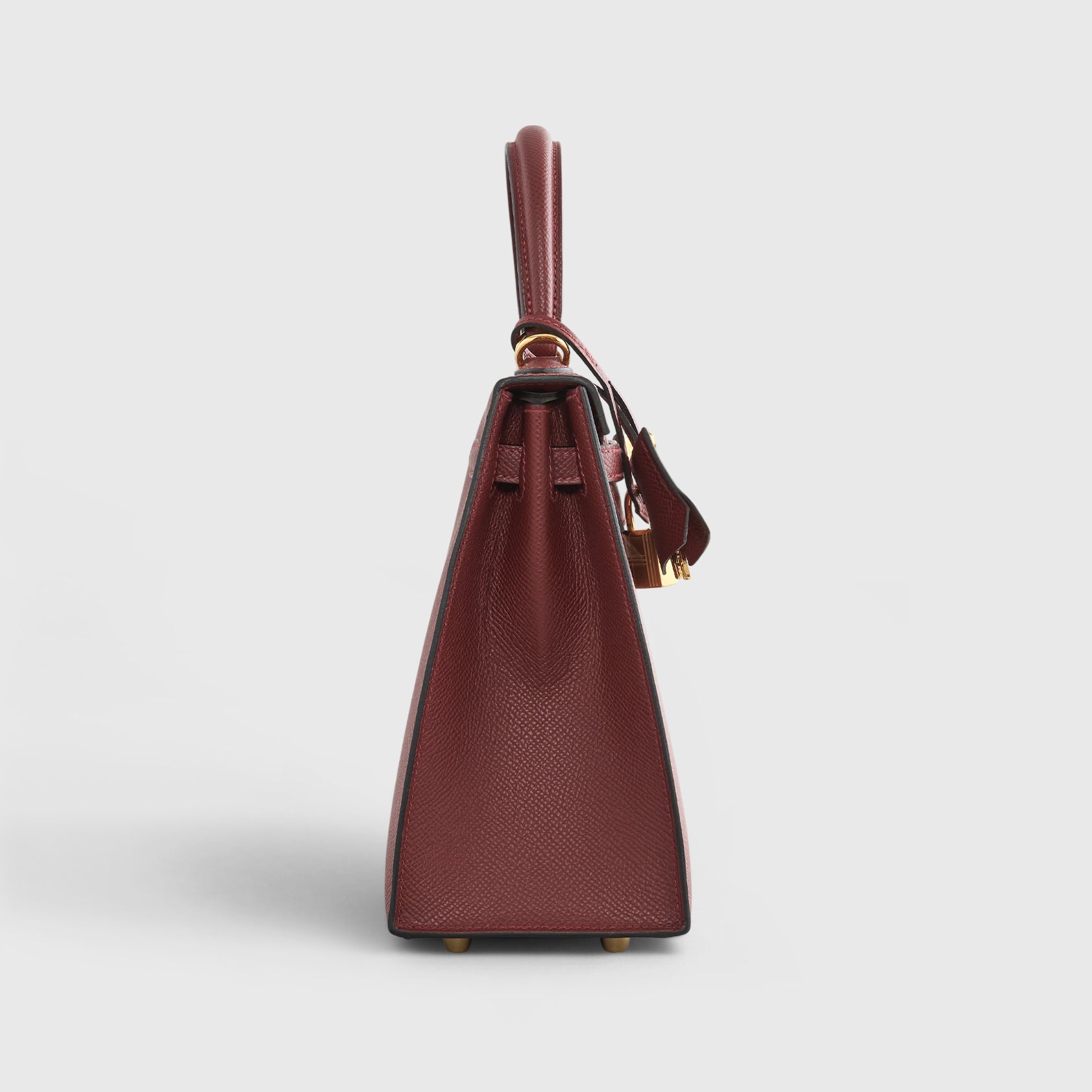 Hermès Kelly 25 Epsom Rouge H Sellier Gold Hardware - eliteUSA