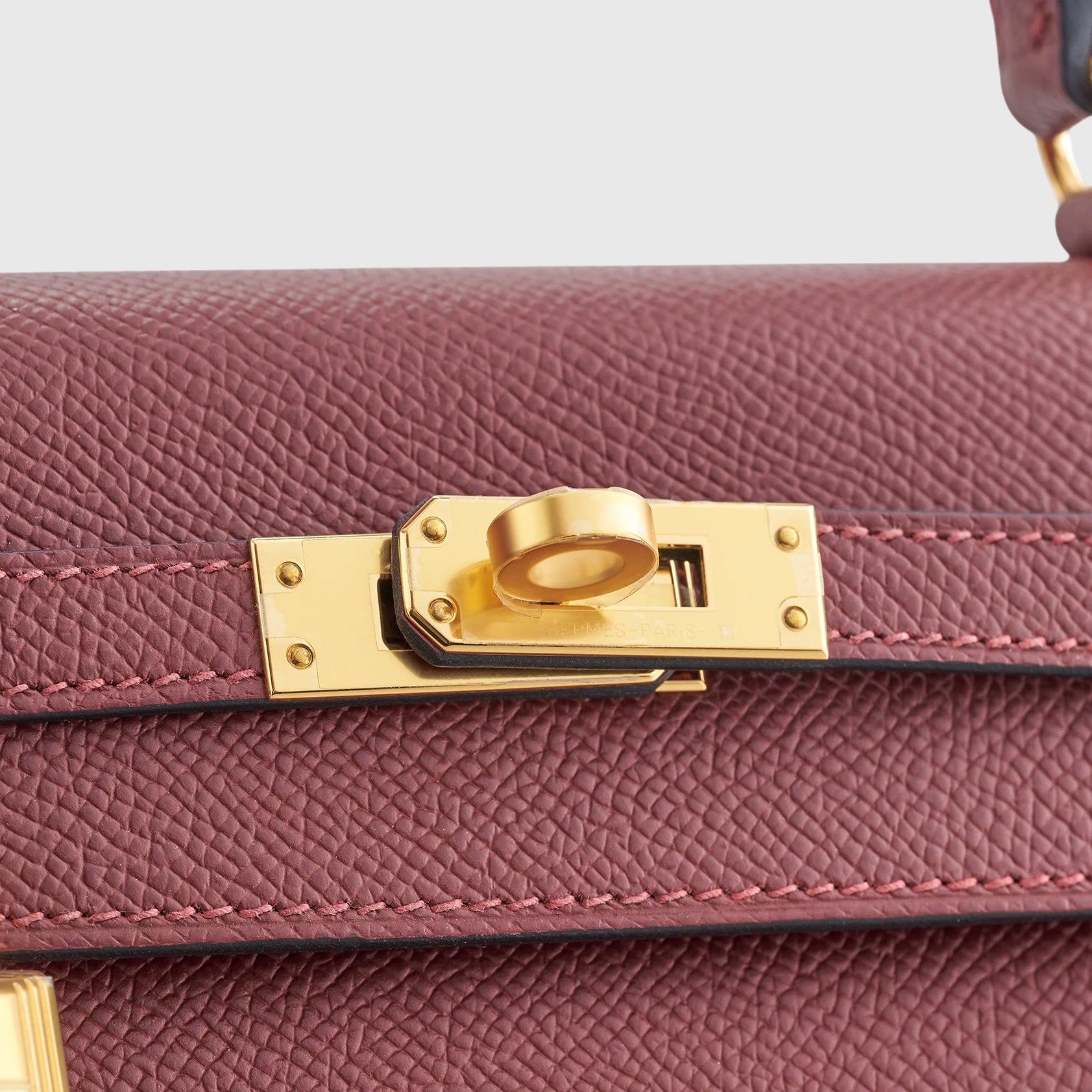 Hermès Kelly 25 Epsom Rouge H Sellier Gold Hardware - eliteUSA