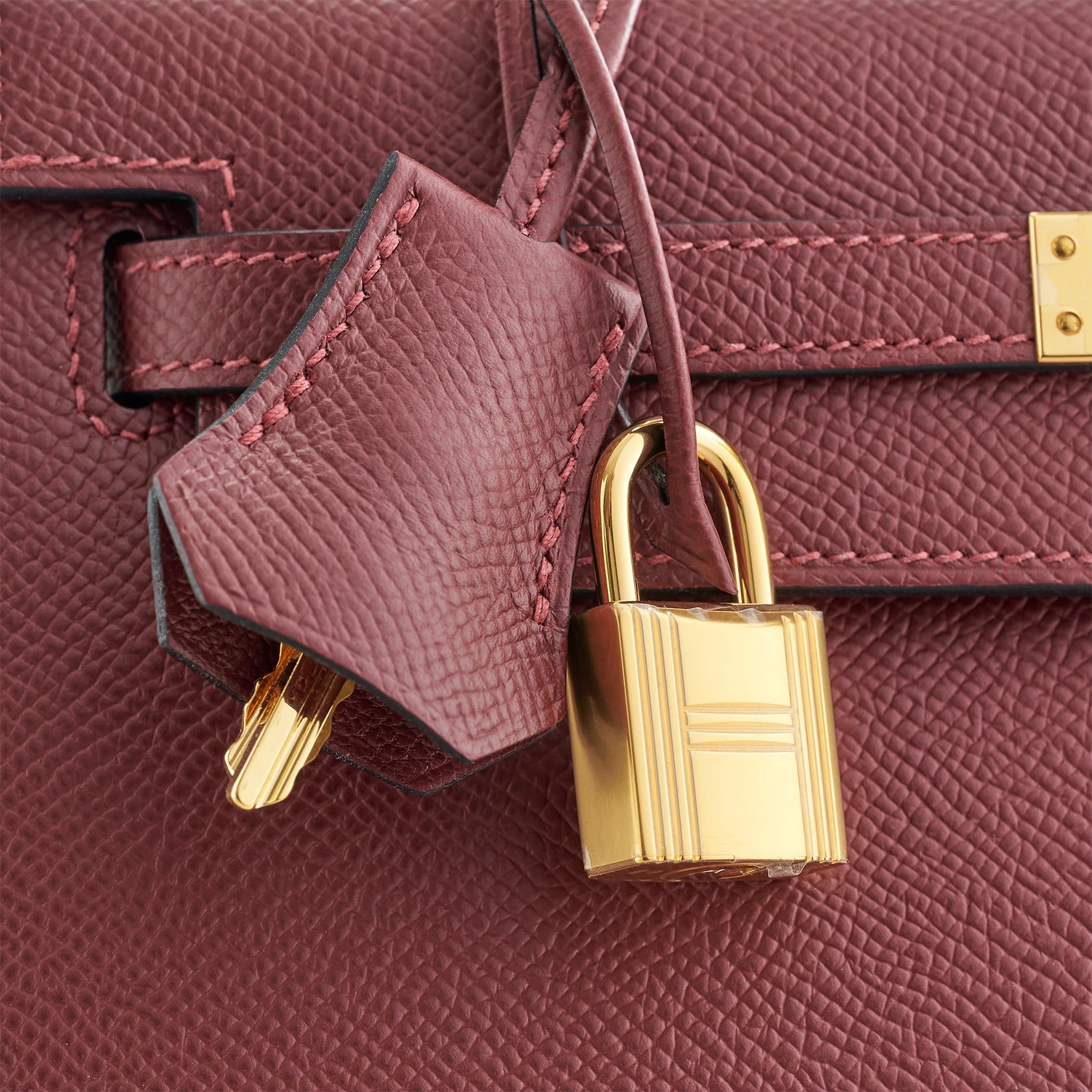 Hermès Kelly 25 Epsom Rouge H Sellier Gold Hardware - eliteUSA