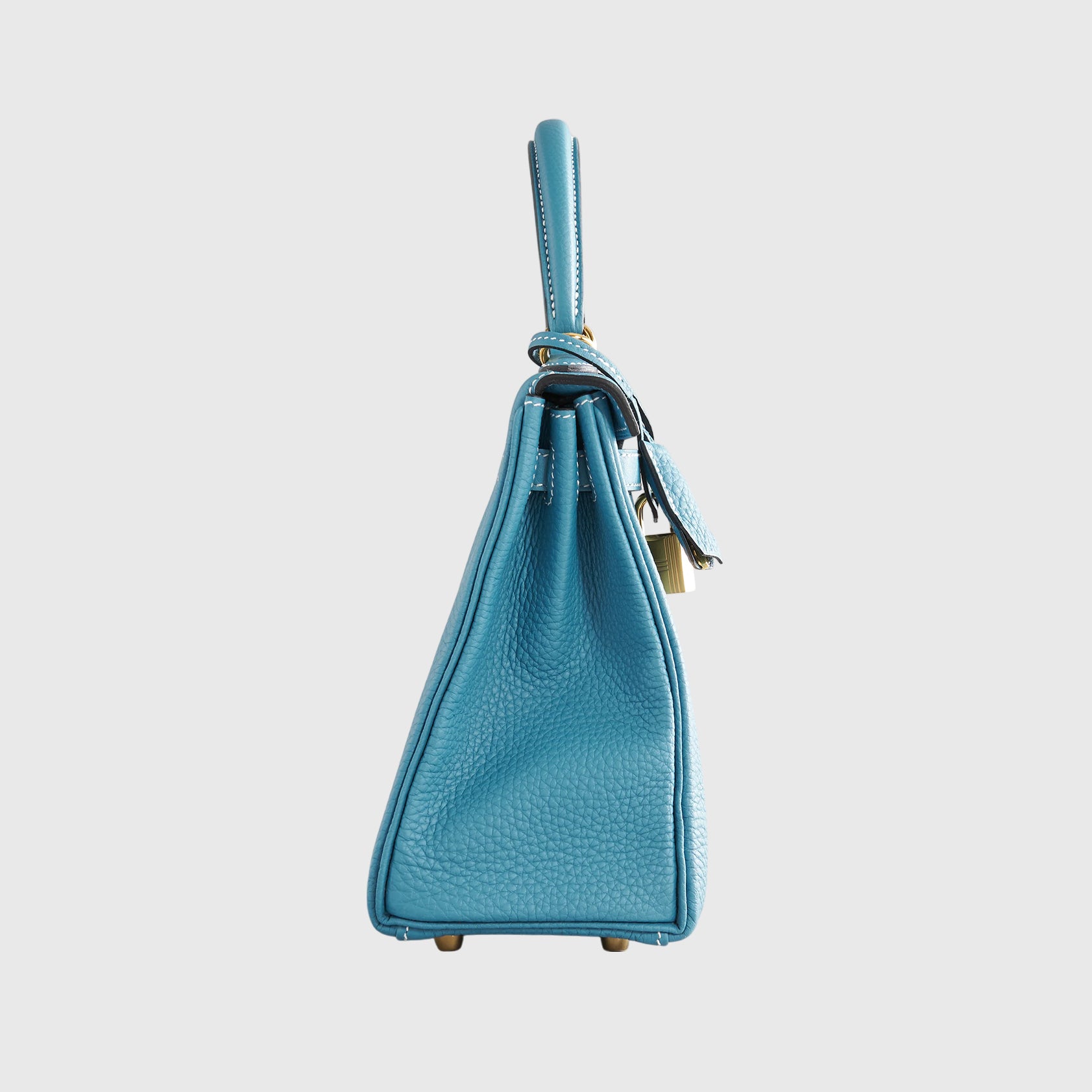 Hermès Kelly 25 Togo New Blue Jean Gold Hardware - eliteUSA