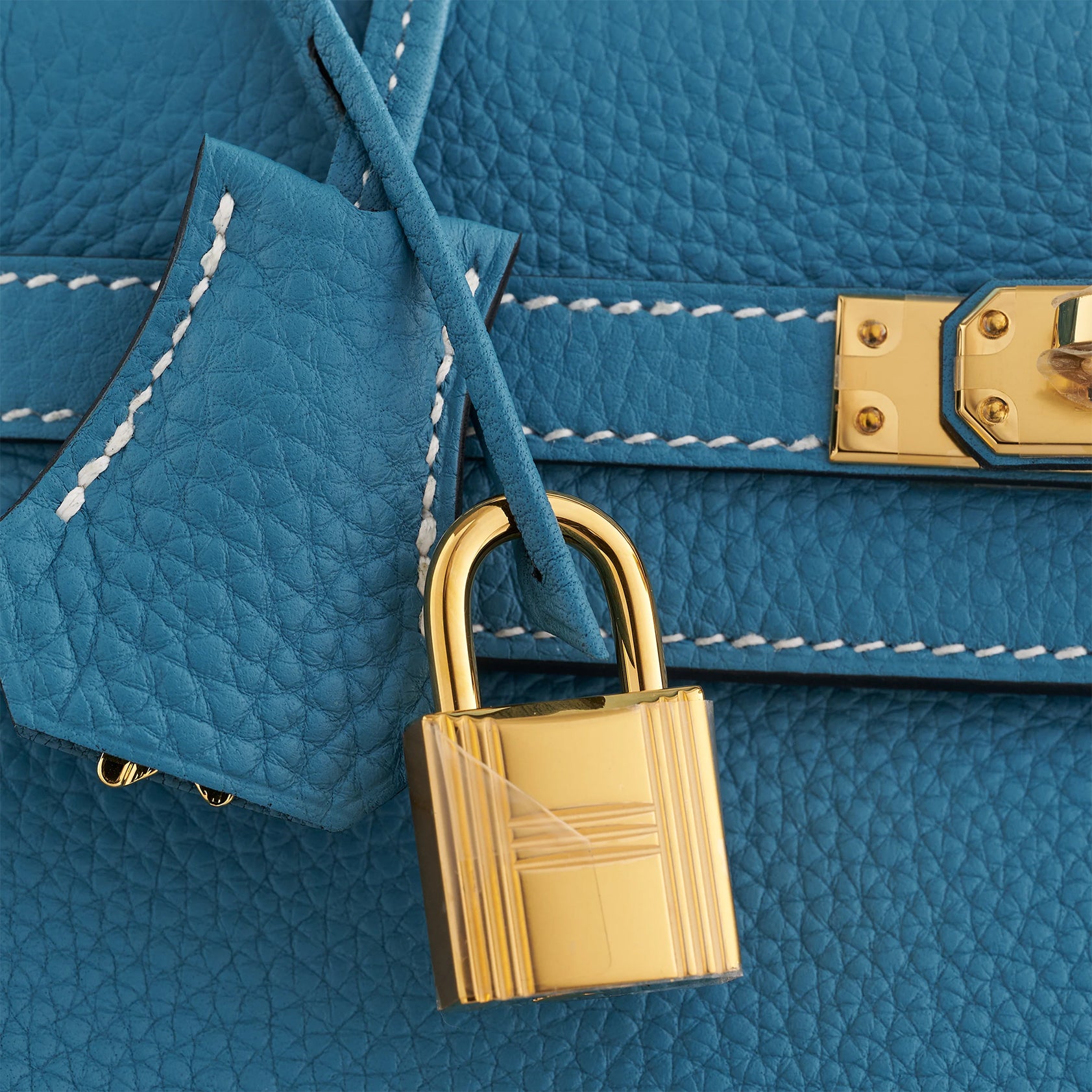 Hermès Kelly 25 Togo New Blue Jean Gold Hardware - eliteUSA