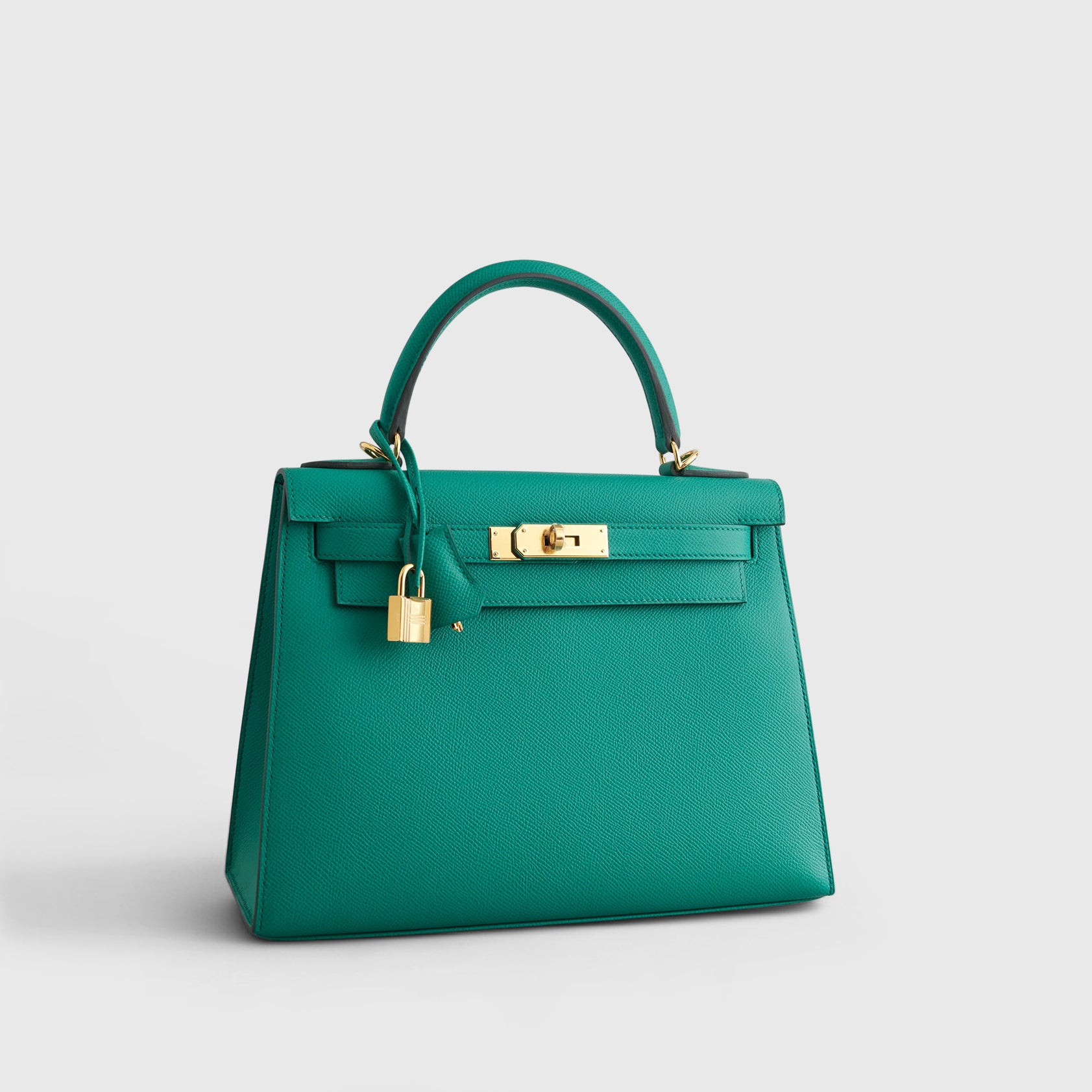 Hermès Kelly 28 Epsom Vert Jade Sellier Gold Hardware - eliteUSA