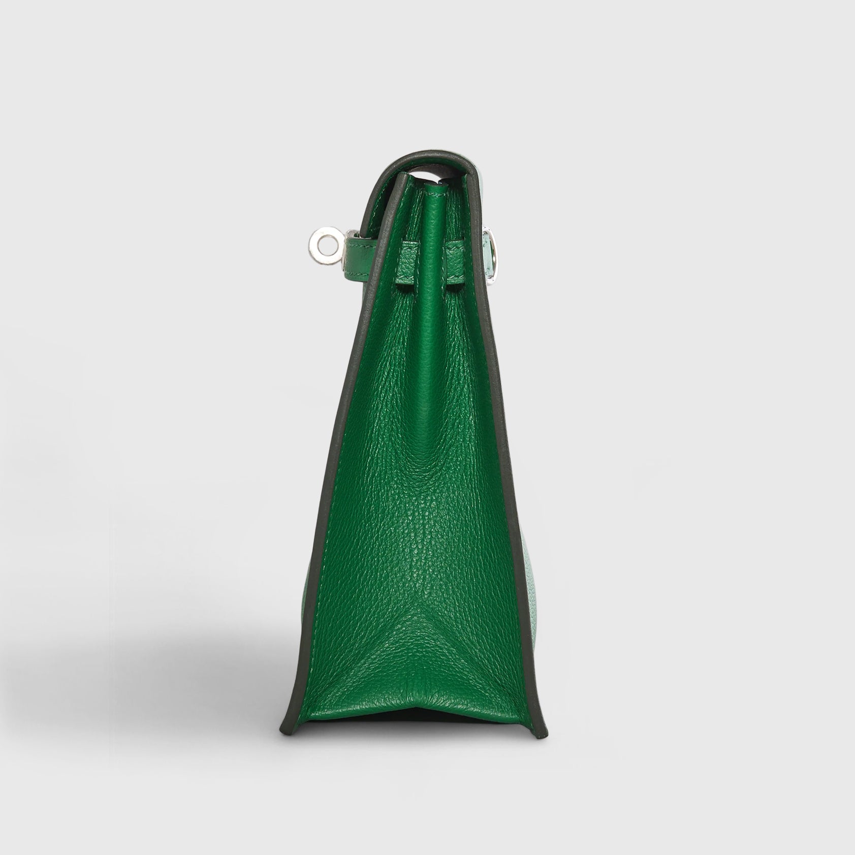 Hermès Kelly Danse II Evercolor Cactus / Blue Zephyr Palladium Hardware - eliteUSA