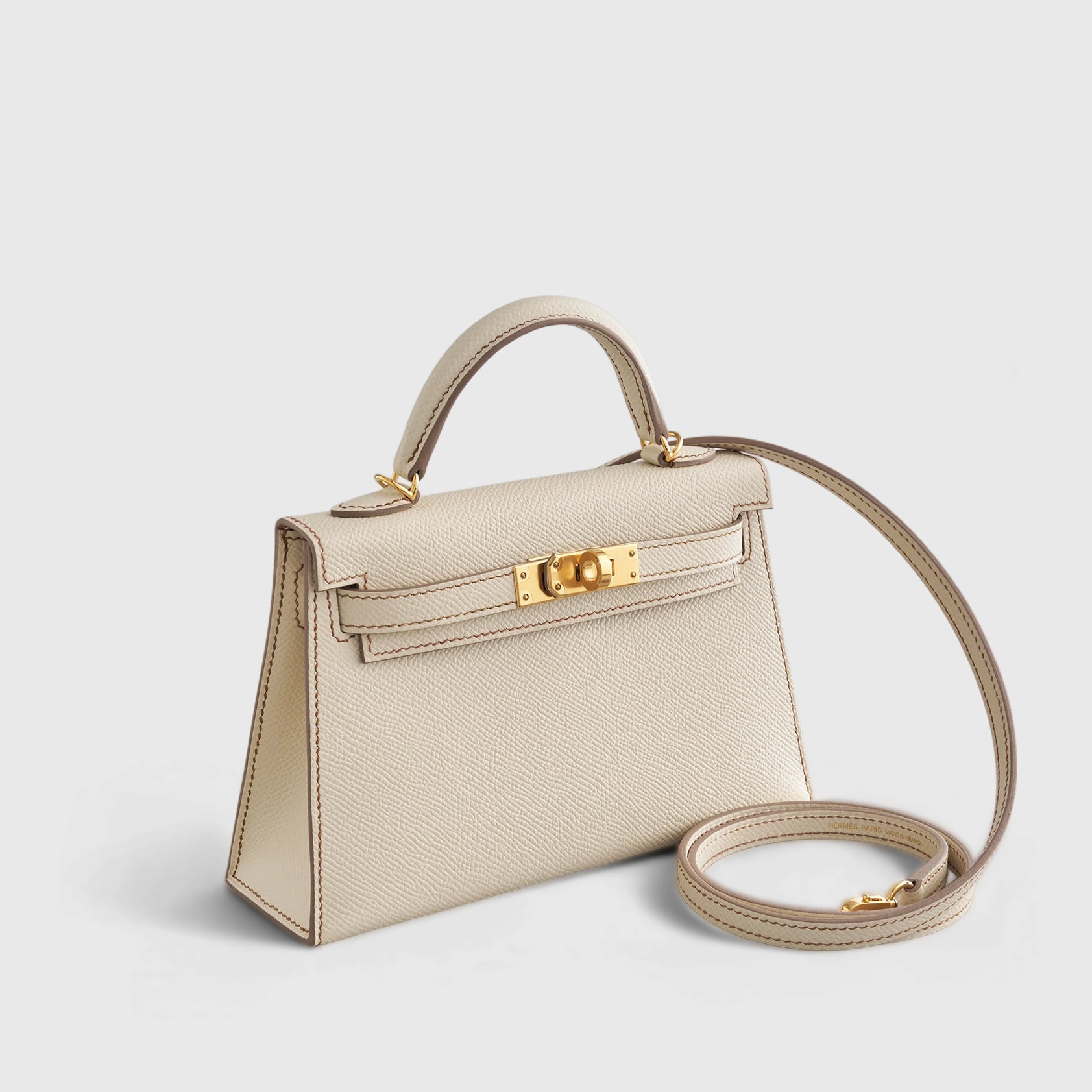 Hermès Kelly Mini Epsom Craie/Gold Gold Hardware HSS