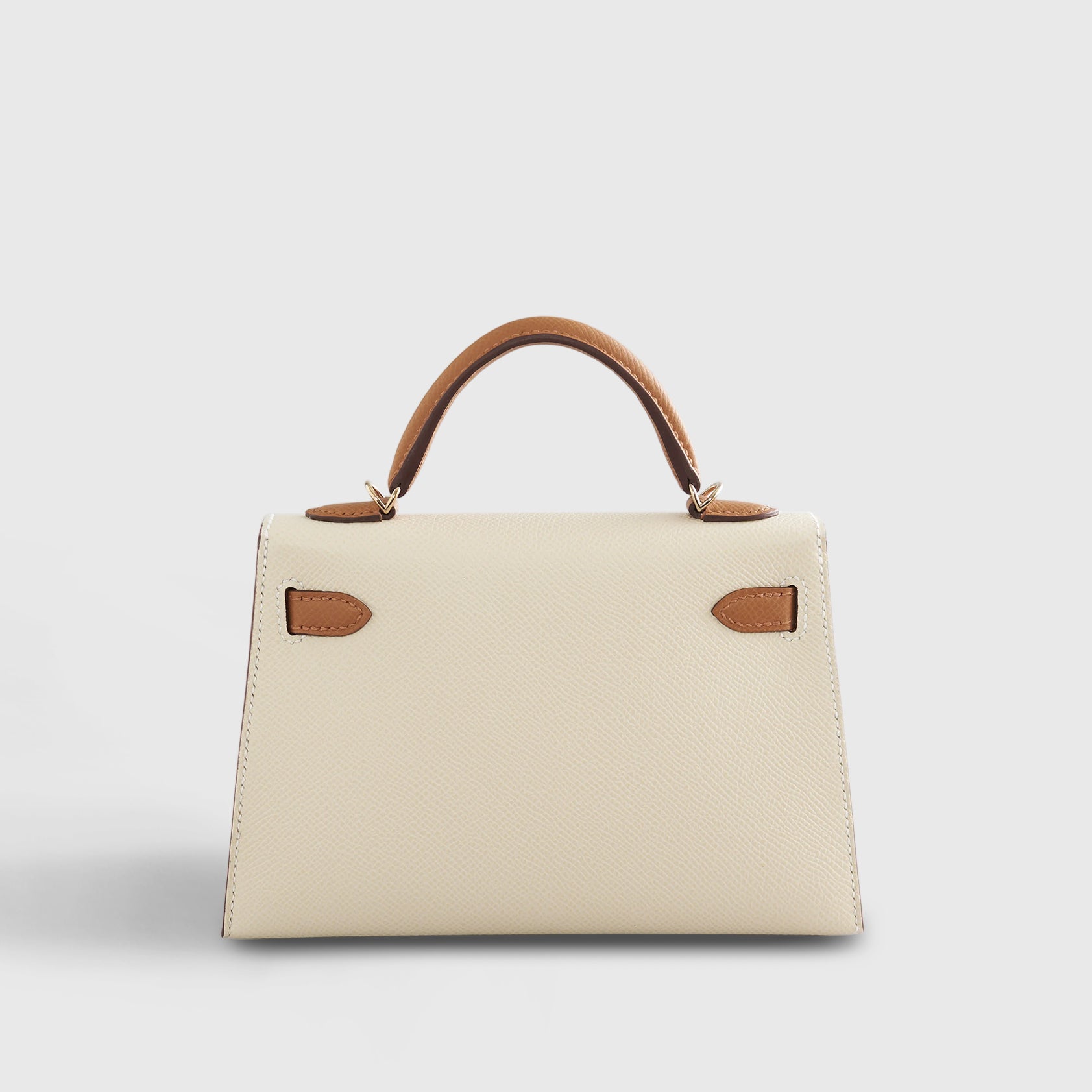 Hermès Kelly Mini Epsom Craie/Gold Sellier Permabrass Hardware HSS - eliteUSA