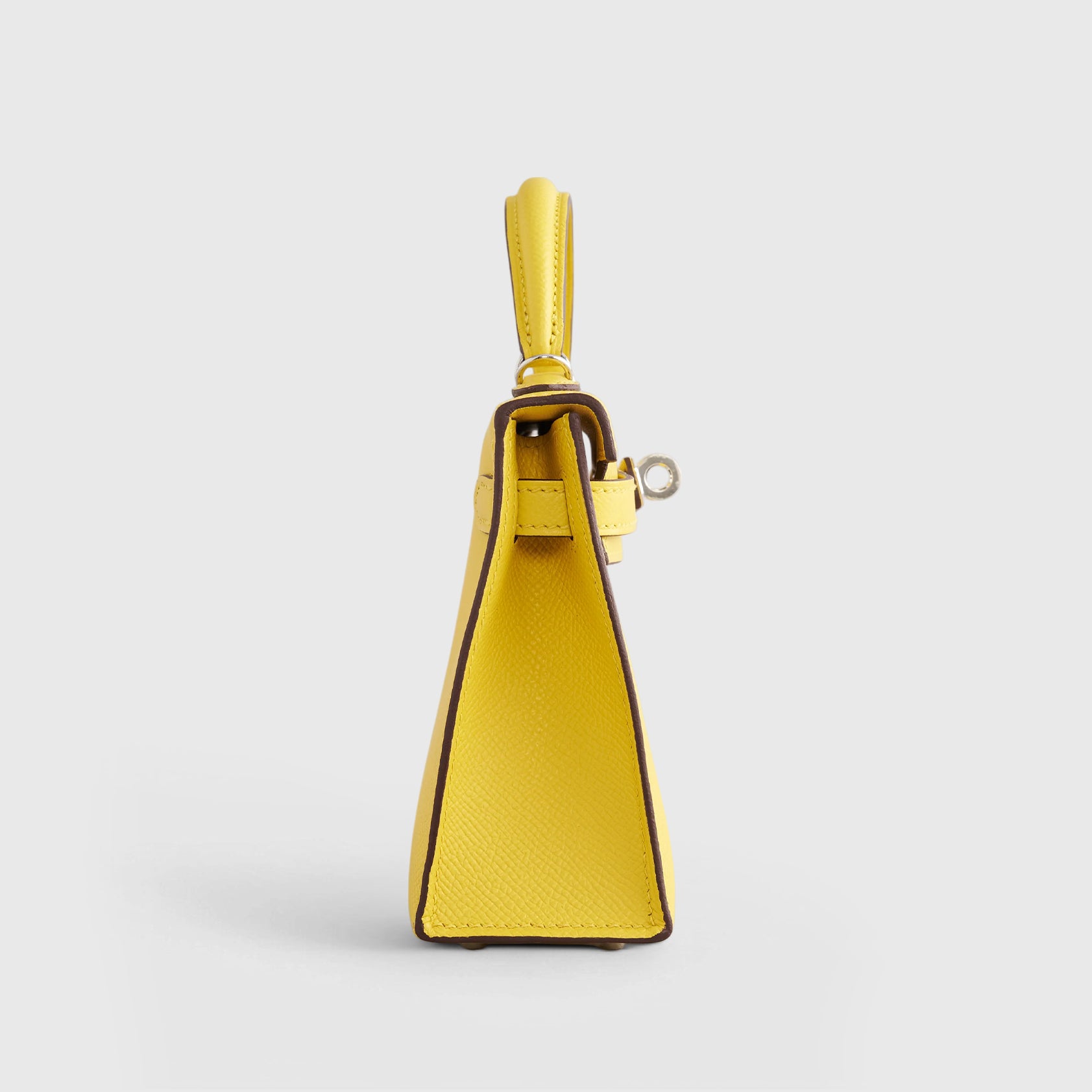 Hermès Kelly Mini Epsom Jaune de Naples Palladium Hardware - eliteUSA