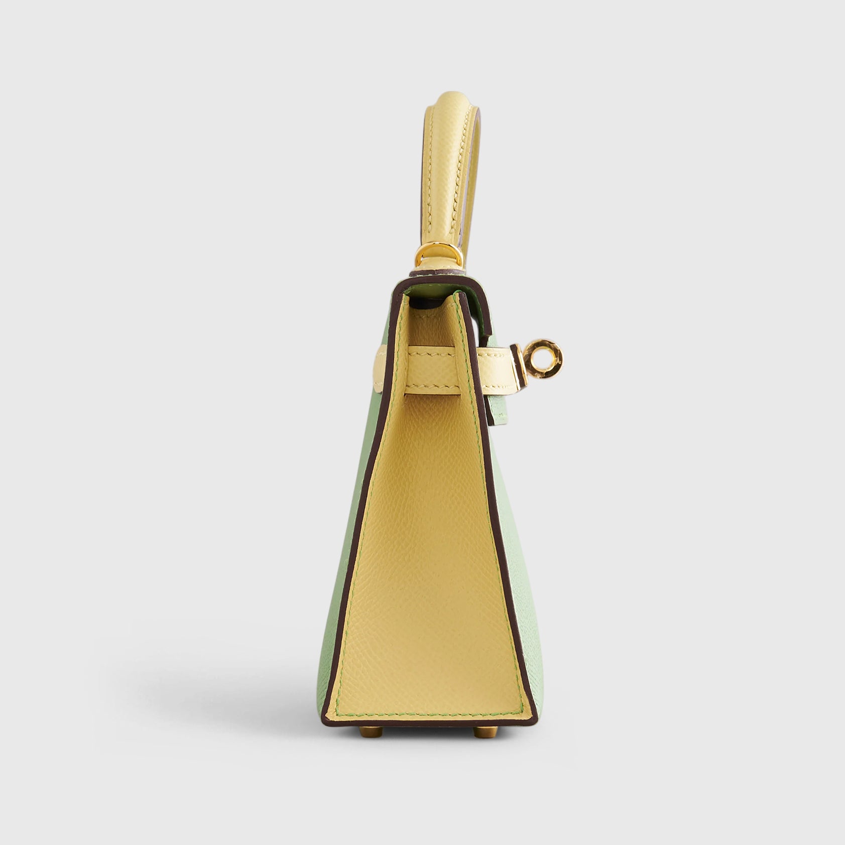 Hermès Kelly Mini Epsom Vert Criquet/Jaune Poussin Sellier HSS Gold Hardware - eliteUSA