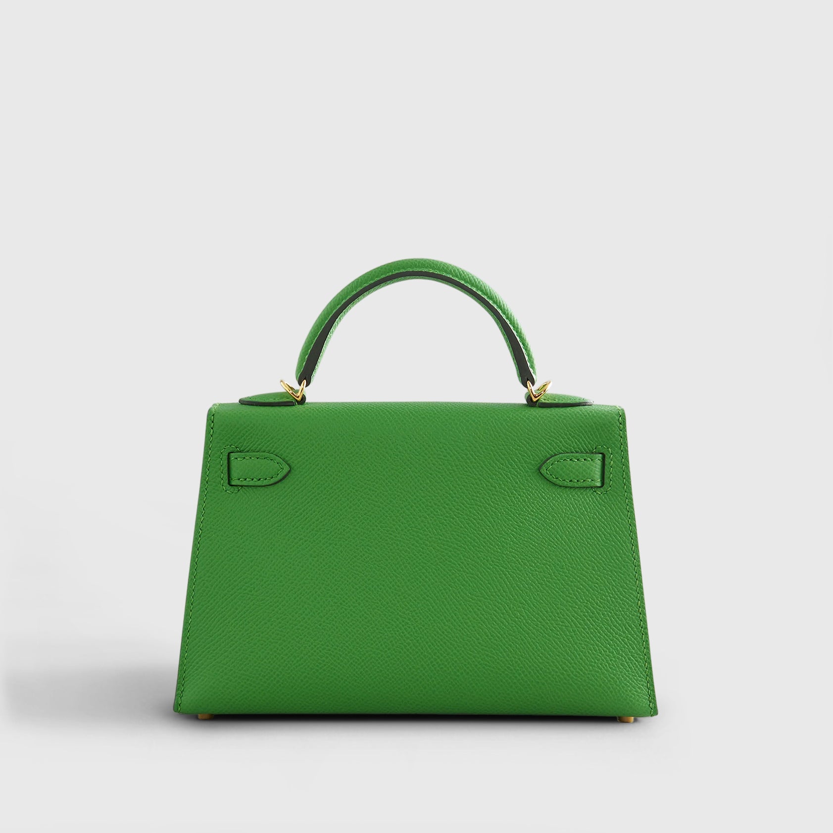 Hermès Kelly Mini Epsom Vert Yucca Sellier Gold Hardware - eliteUSA