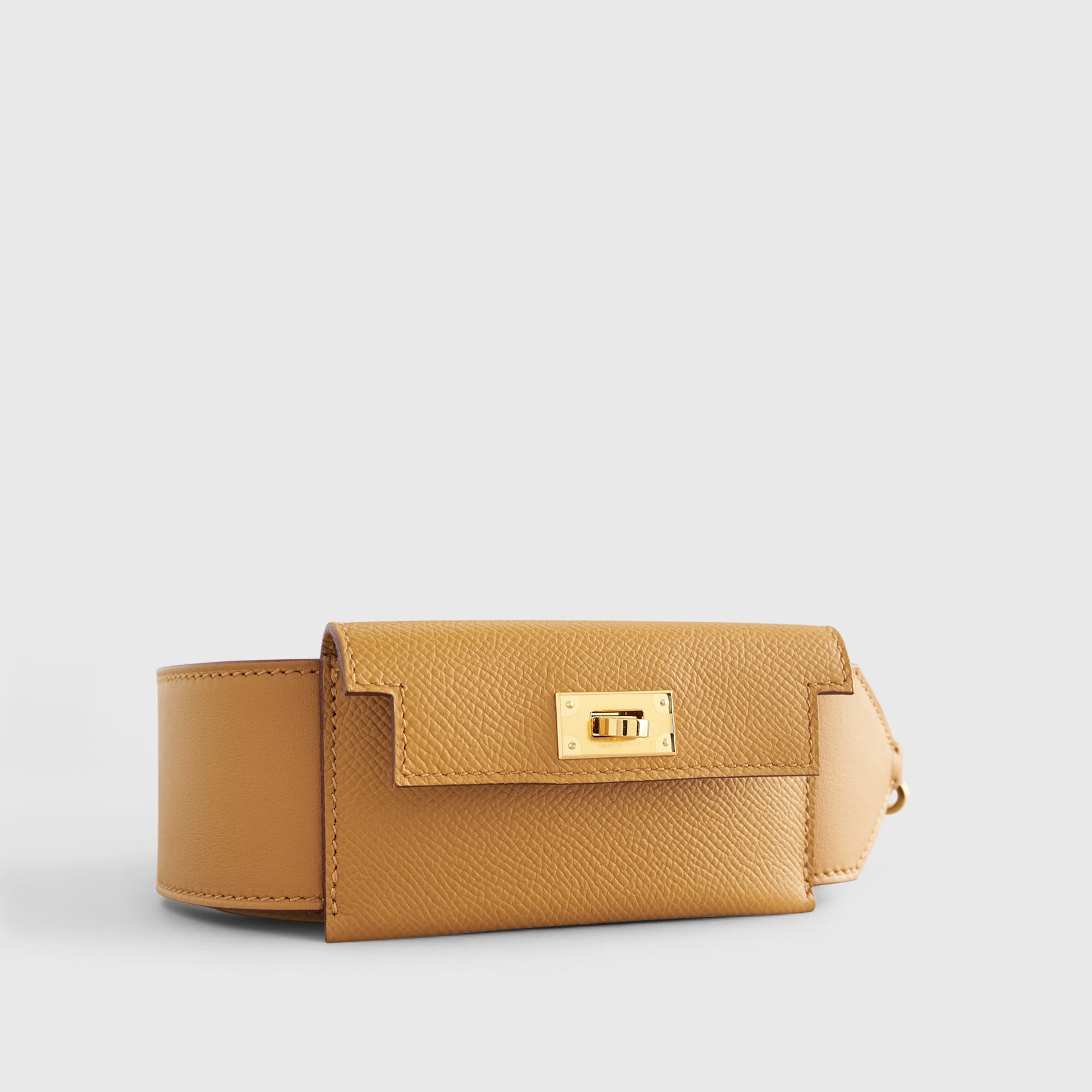 Hermès Kelly Pocket Shoulder Strap 105mm Swift Sesame/Sesame Gold Hardware - eliteUSA