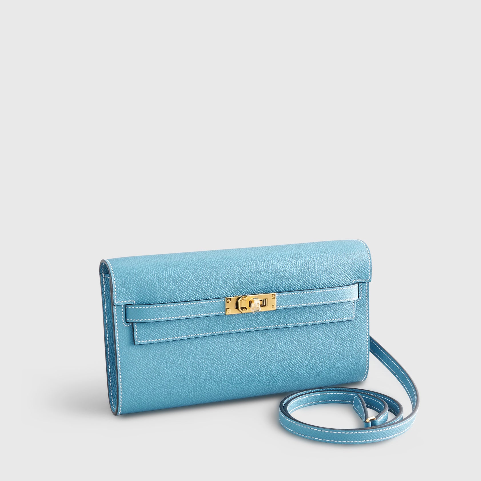 Hermès Kelly To Go Epsom Blue Jean Gold Hardware - eliteUSA