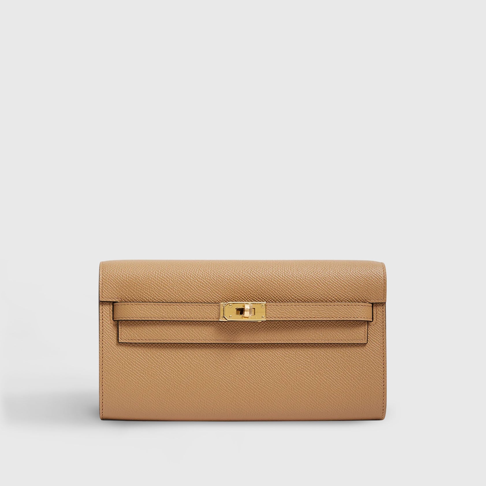 Hermès Kelly To Go Epsom Chai/Mauve Sylvester Gold Hardware