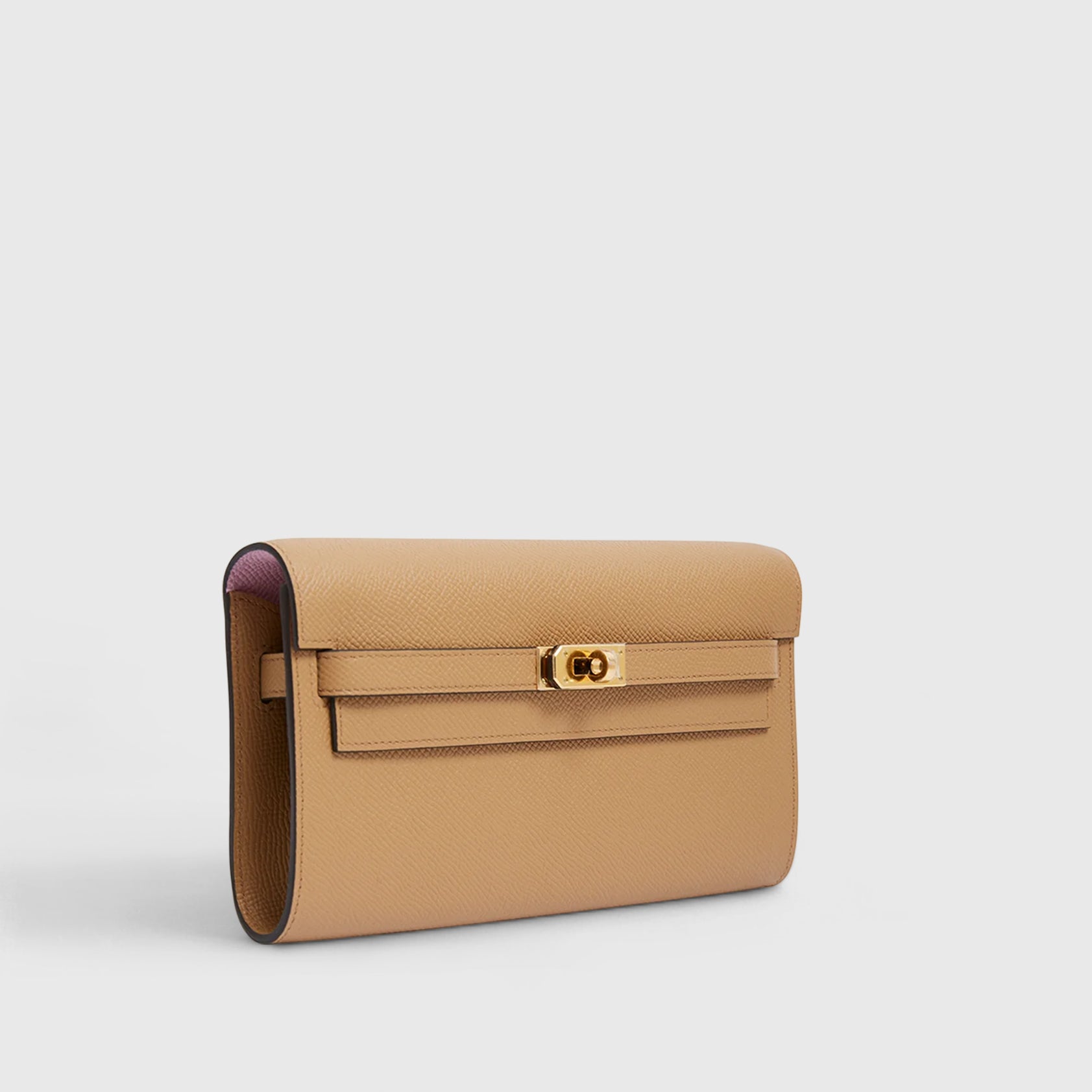 Hermès Kelly To Go Epsom Chai/Mauve Sylvester Gold Hardware