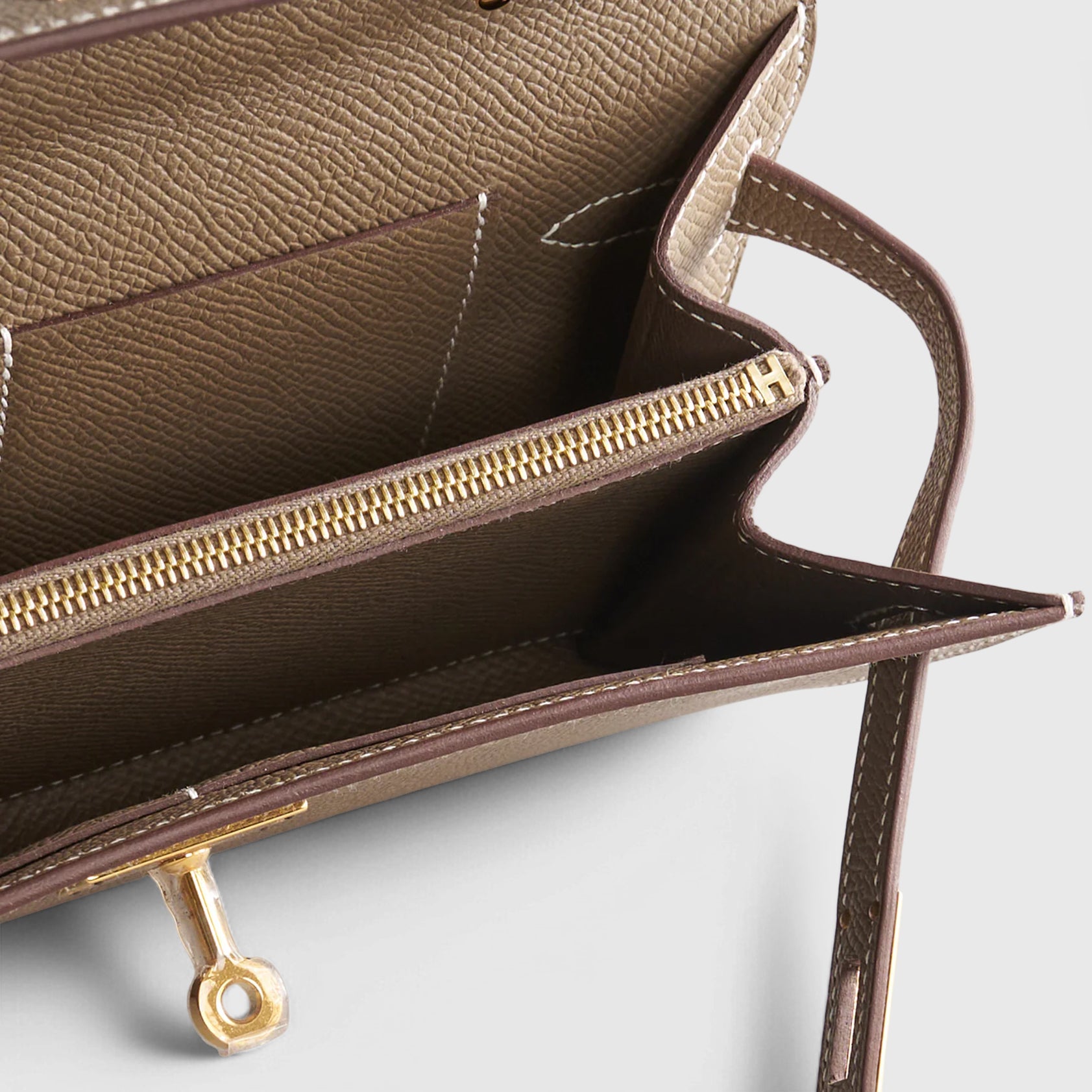 Hermès Kelly To Go Epsom Etoupe Sellier Gold Hardware - eliteUSA